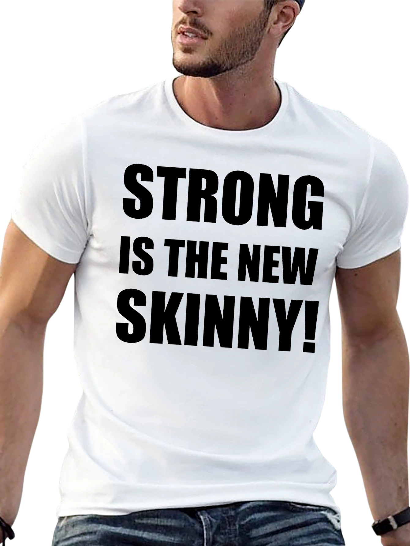 Black Strong is The New Skinny T-Shirt view 13
