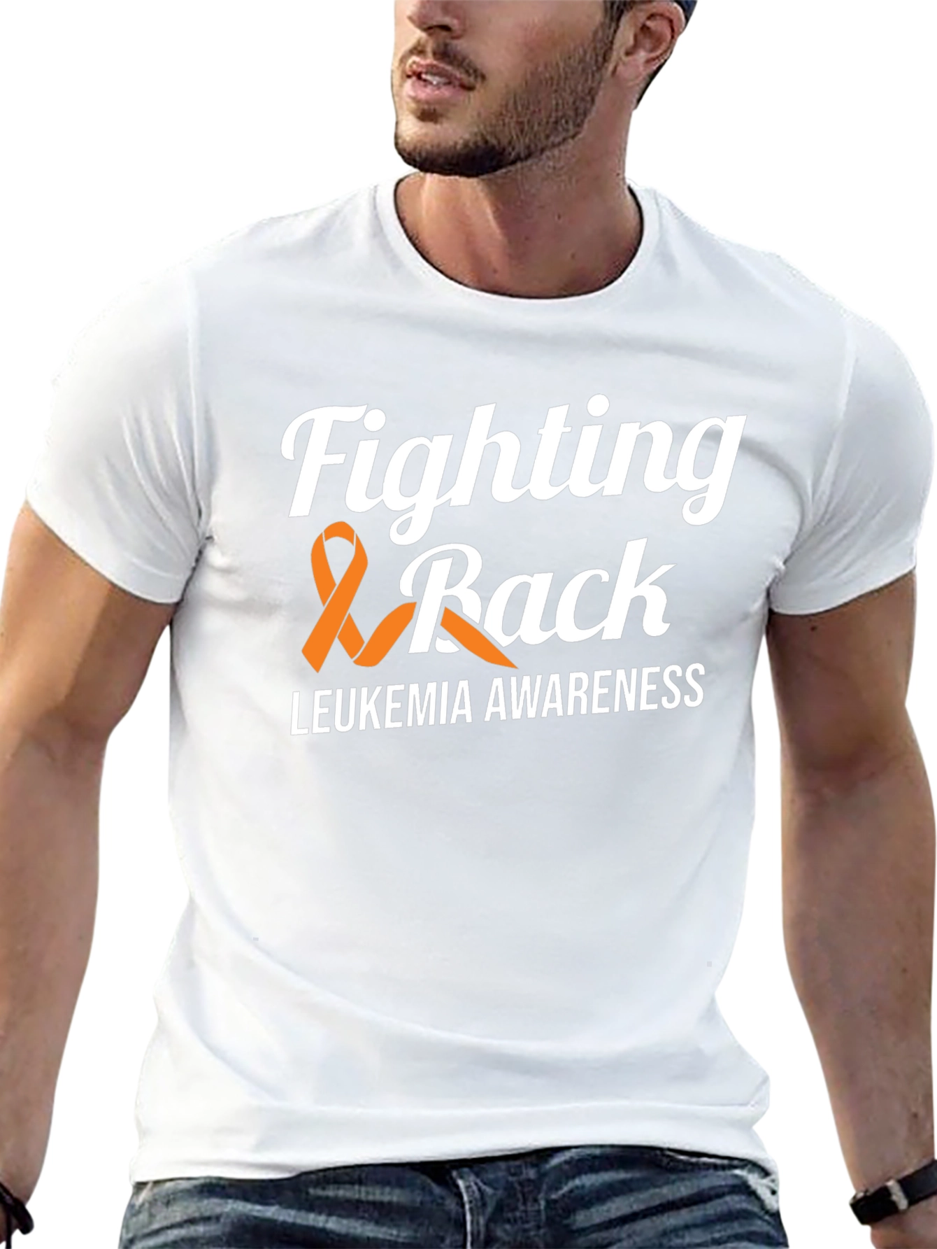 Black Leukemia Awareness T-Shirt - Fighting Back view 13