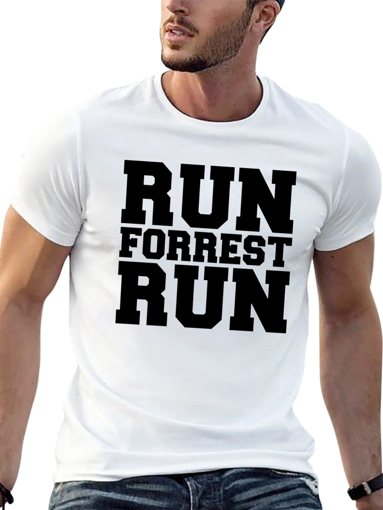 Black Run Forrest Run T-Shirt - Classic Movie Tee view 13
