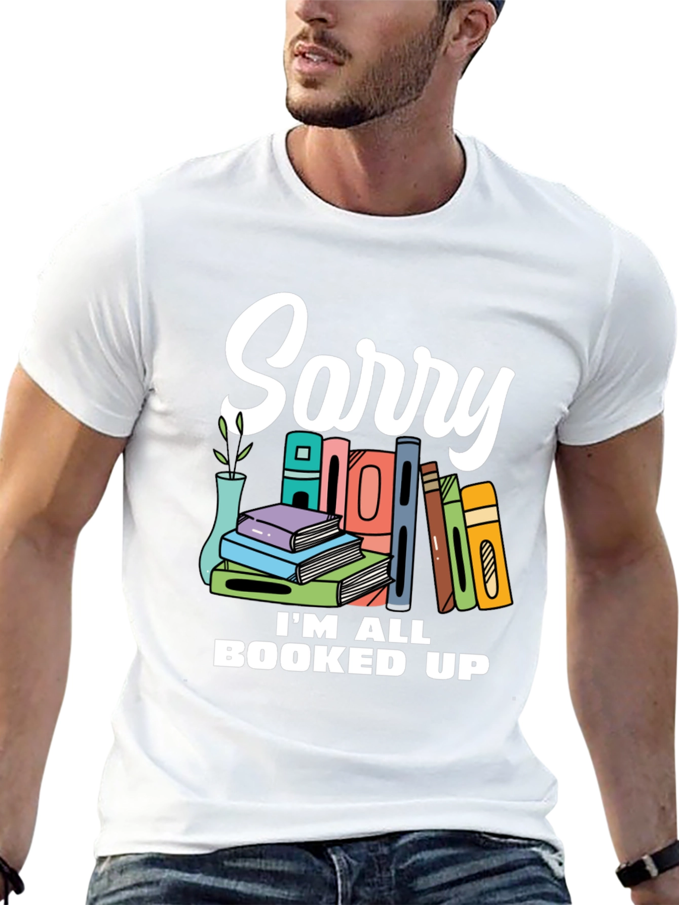 Black Booked Up T-Shirt - For Book Lovers! view 13