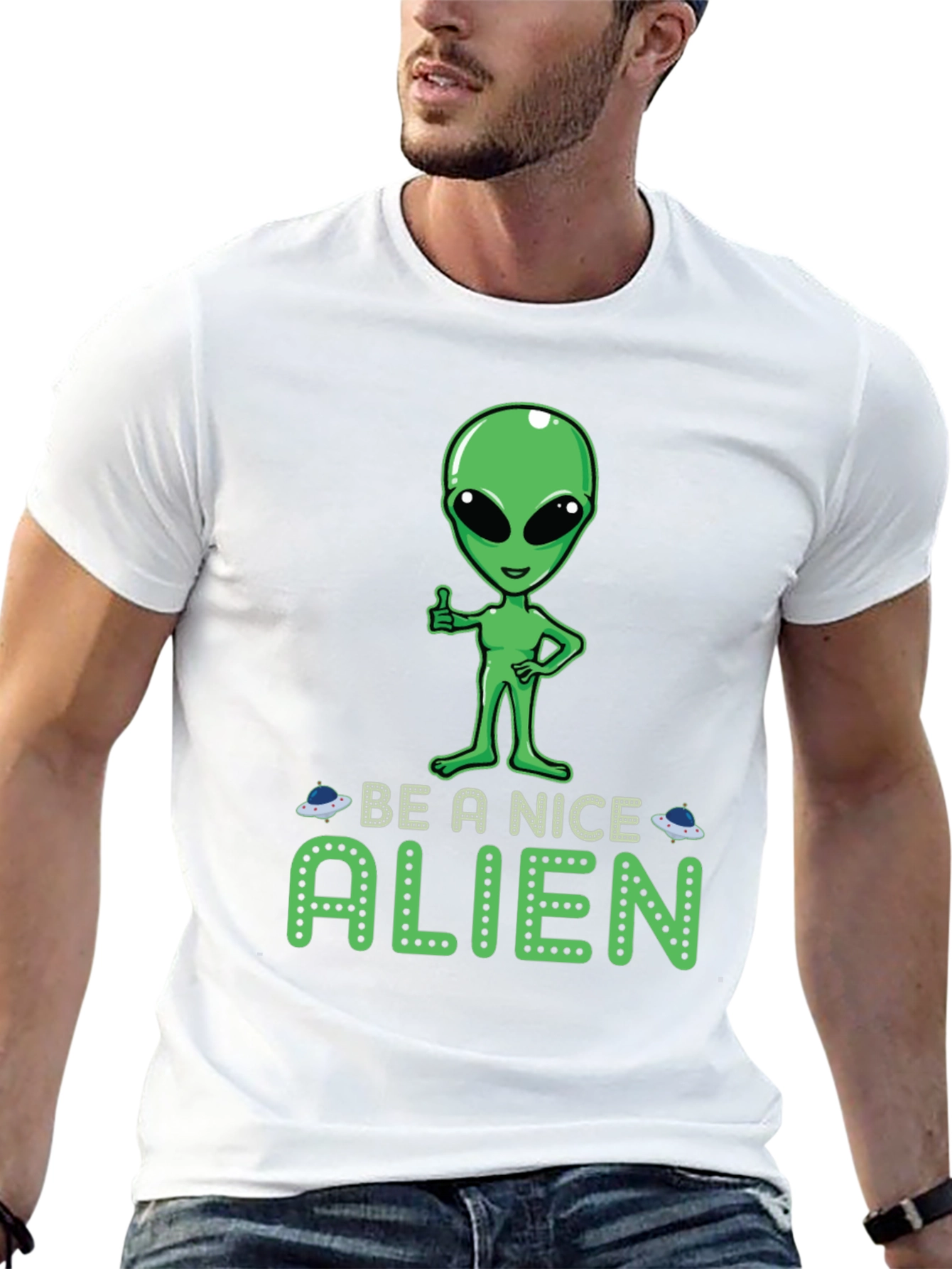 Be A Nice Alien Graphic Tee - 13