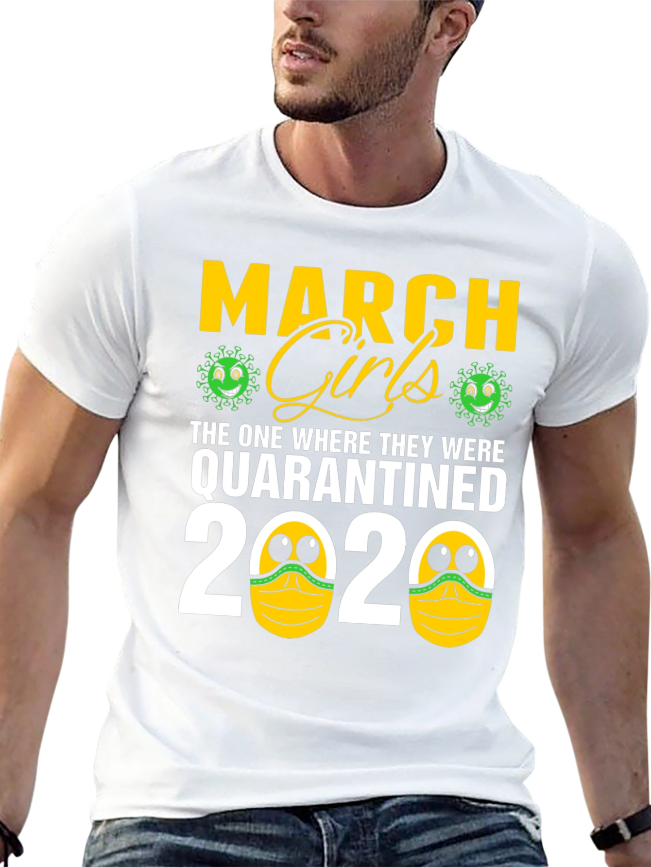 Black March Girls Quarantined 2020 Graphic Tee view 13