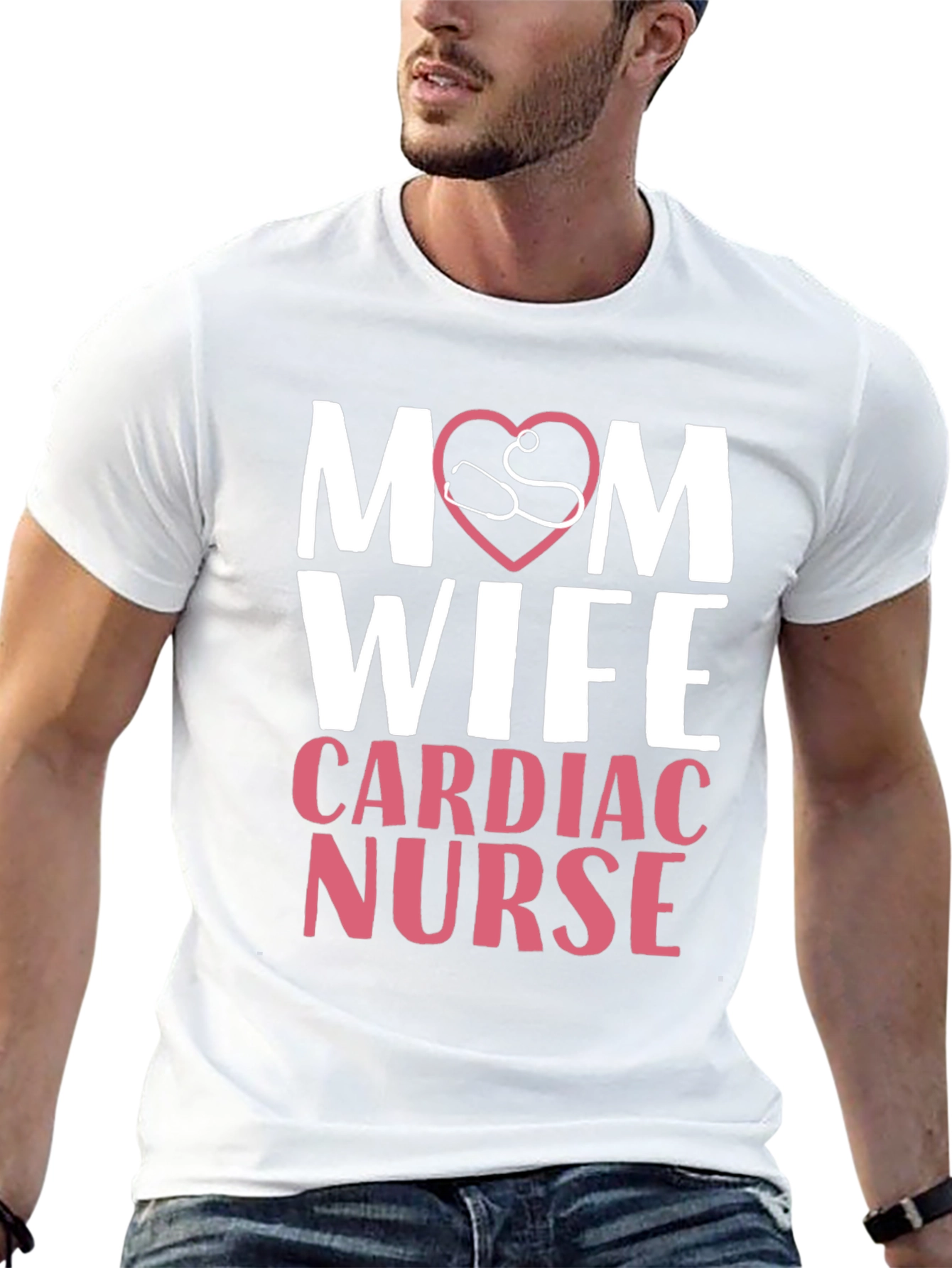 Black Mom Wife Cardiac Nurse T-Shirt view 13