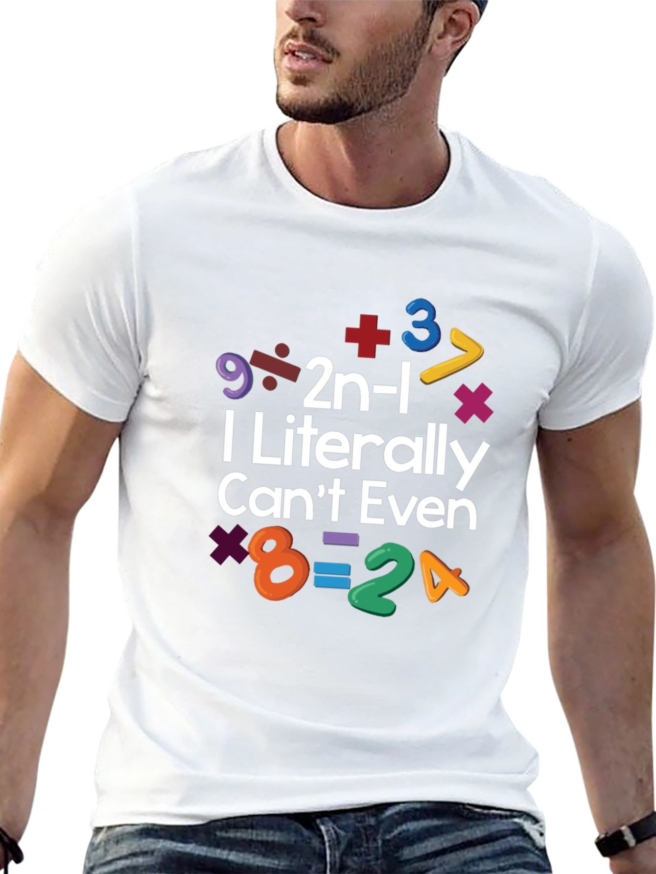 Black I Literally Can't Even Math Equation T-Shirt view 13