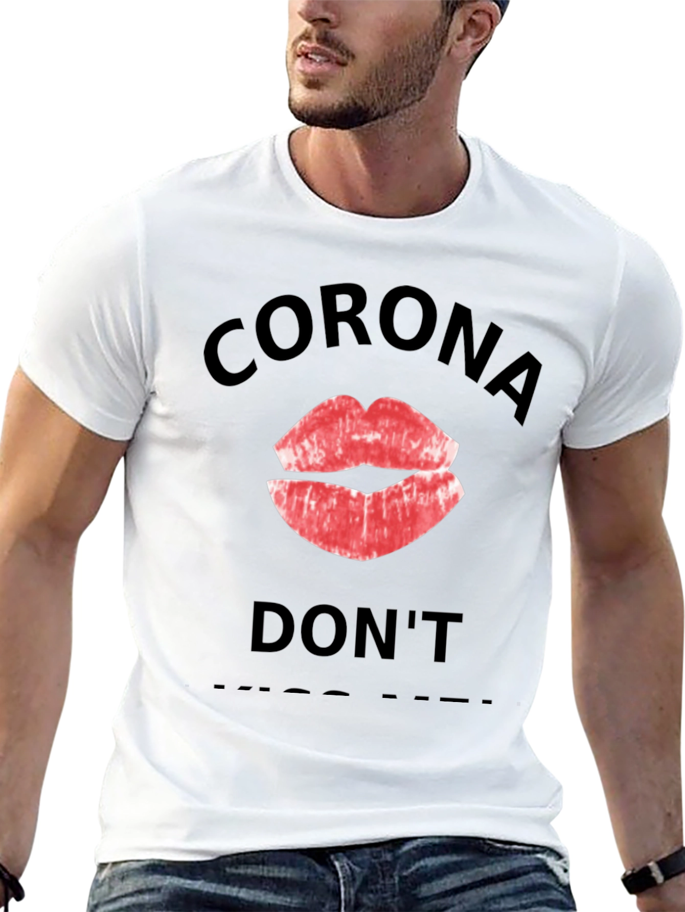 Black Corona Don't Kiss Me Black T-Shirt view 13