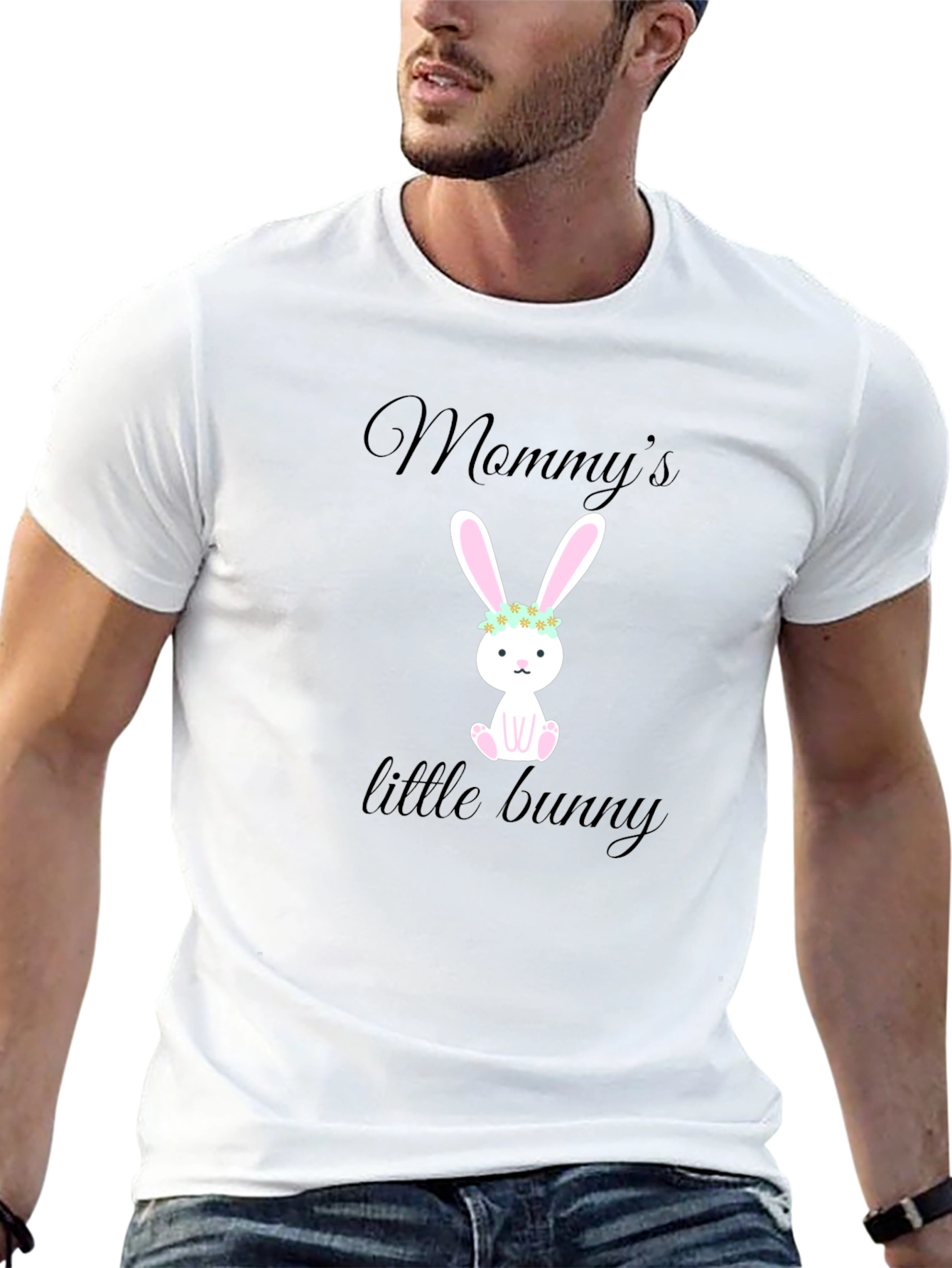 Black Mommy's Little Bunny T-Shirt view 13