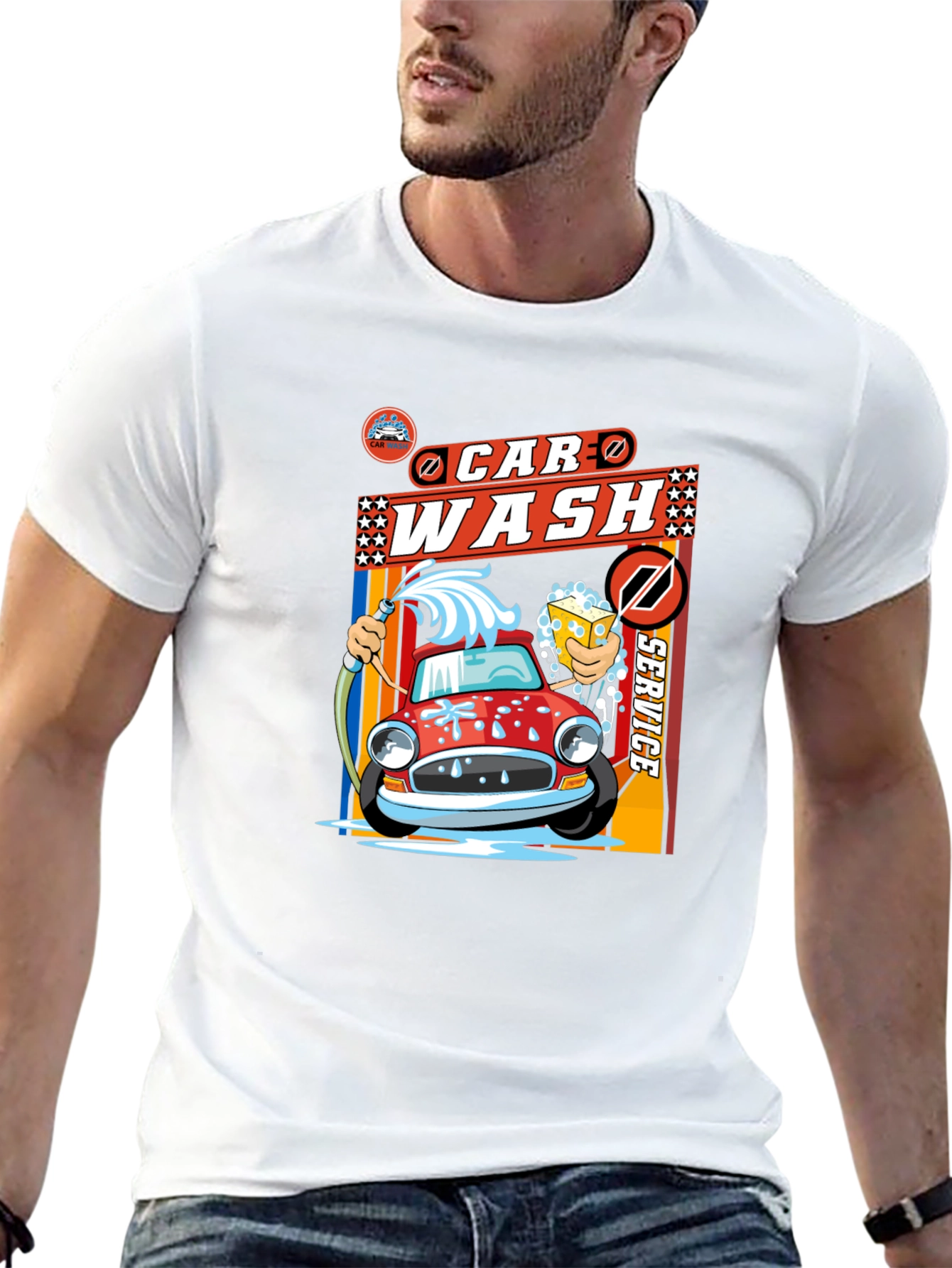 Black Car Wash Service Graphic Tee - Soft Cotton Blend view 13