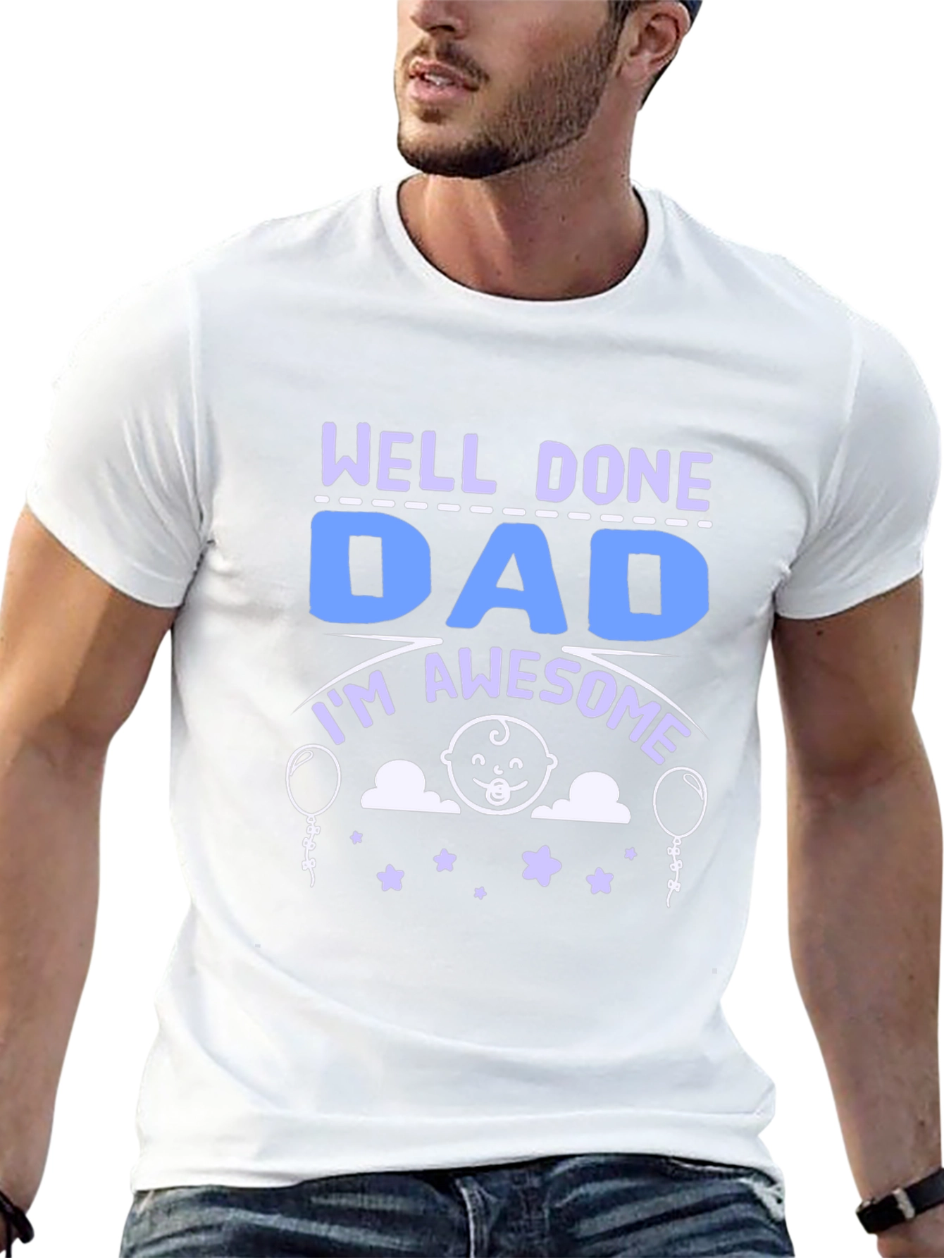 Black Well Done Dad T-Shirt view 13