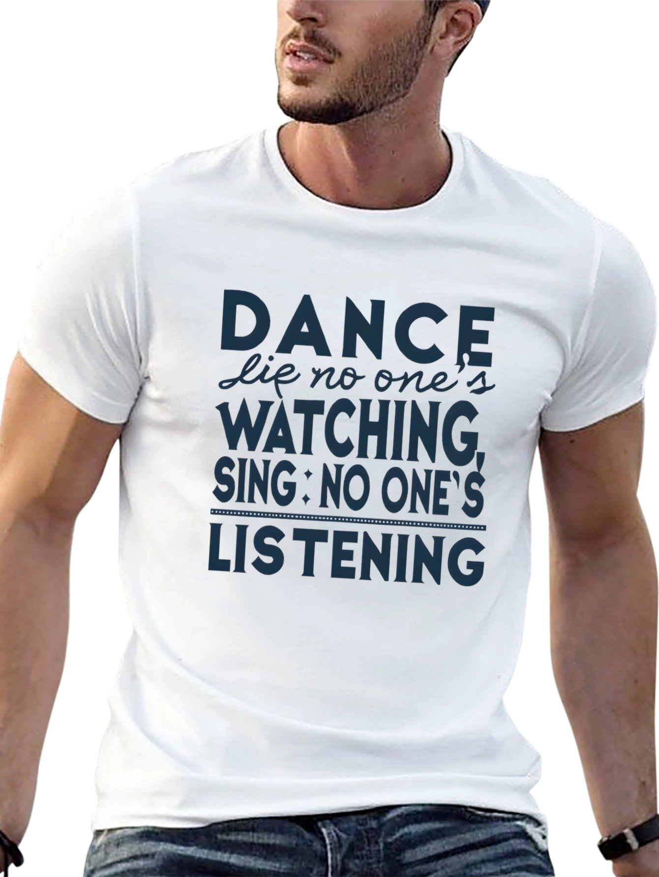 Black Dance Like No One's Watching Graphic T-Shirt view 13