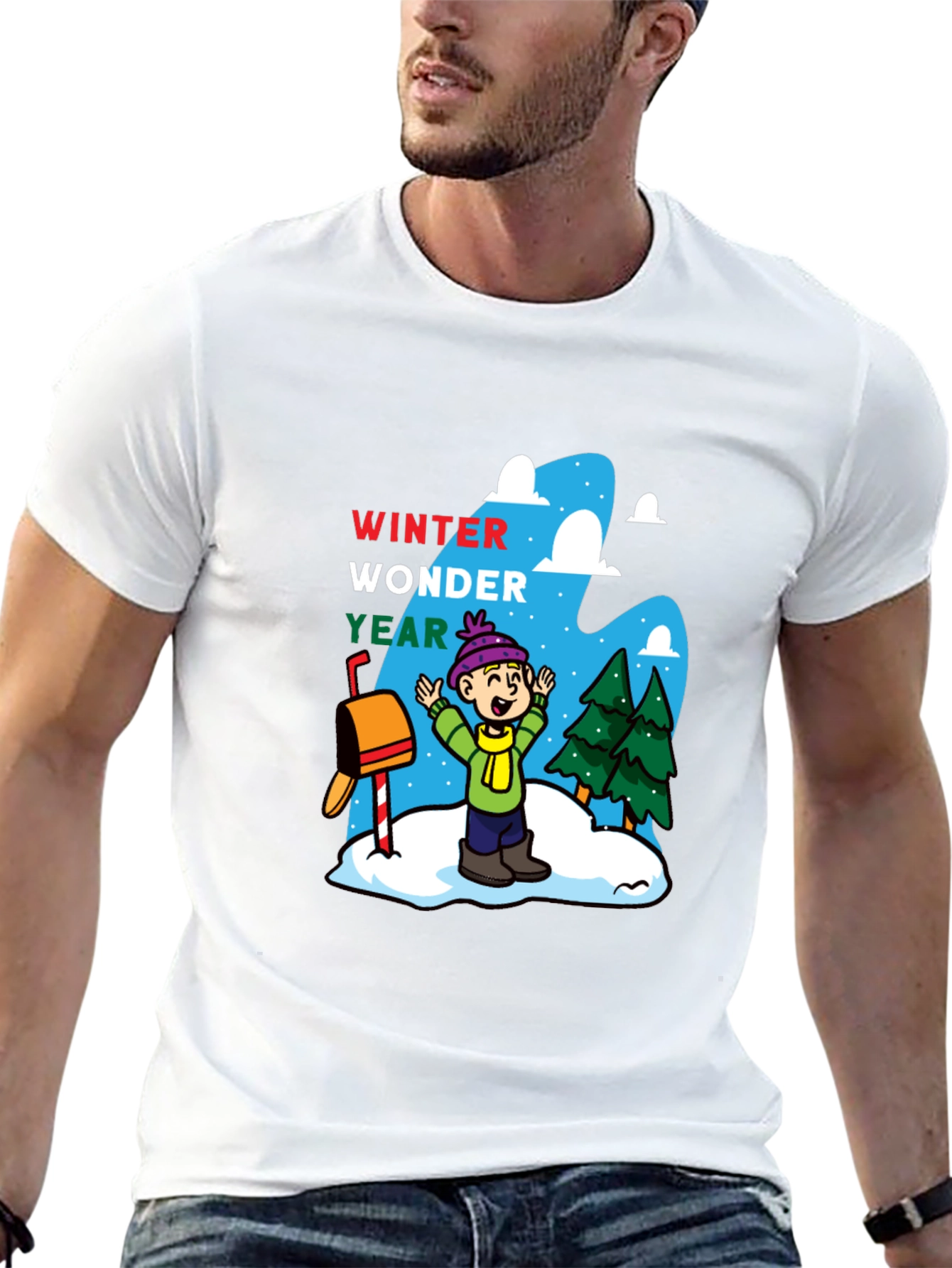 Black Winter Wonder Year T-Shirt view 13