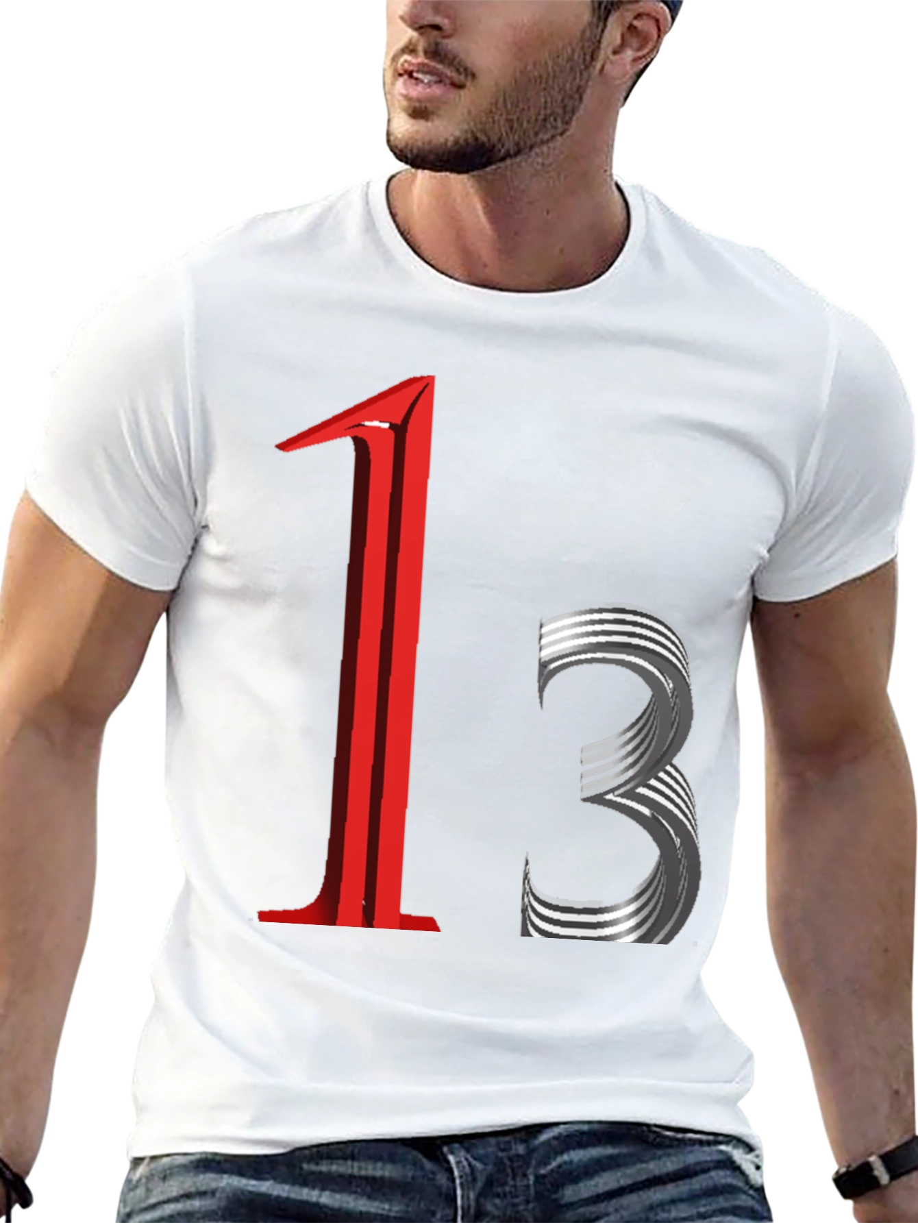 Black Edgy Graphic Tee - 13 Design view 13