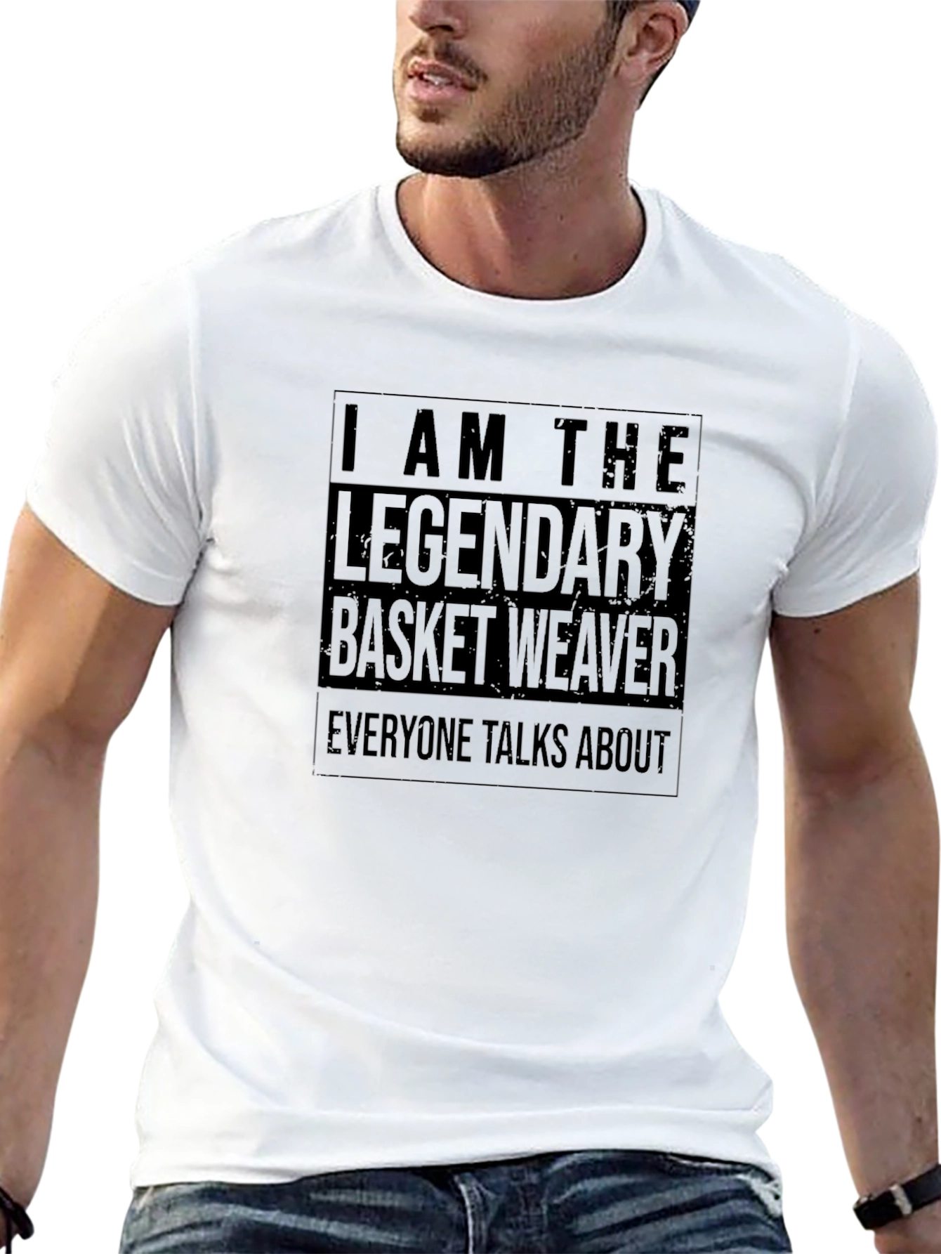 Black Legendary Basket Weaver Black T-Shirt view 13