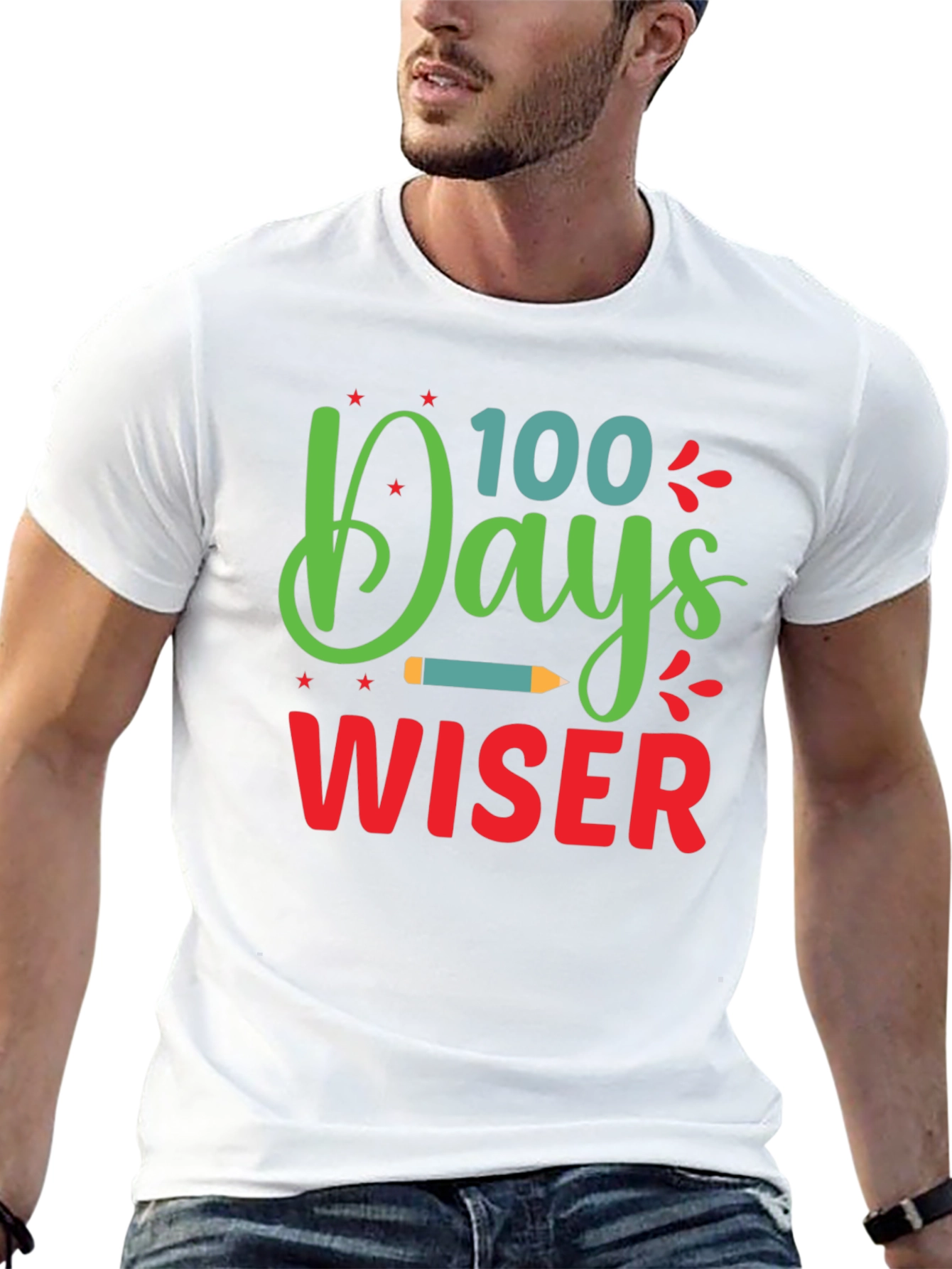 100 Days Wiser T-Shirt - Back to School Apparel - 13