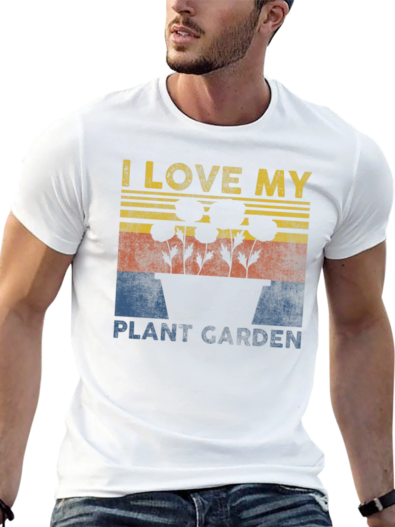 Black I Love My Plant Garden T-Shirt view 13