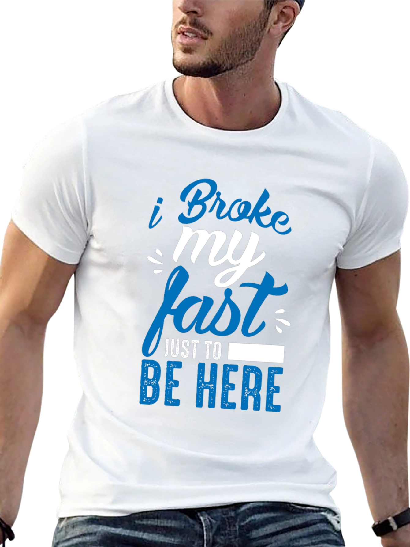 Black Funny I Broke My Fast T-Shirt view 13