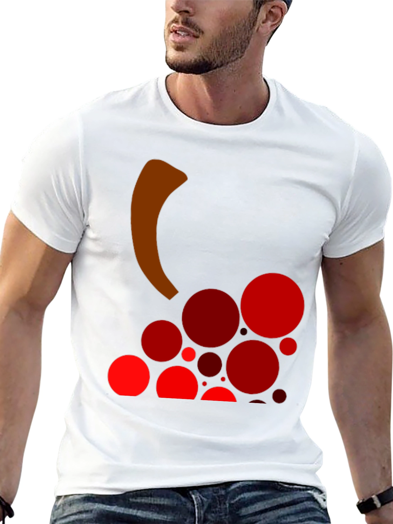 Black Grape Design Black T-Shirt view 13