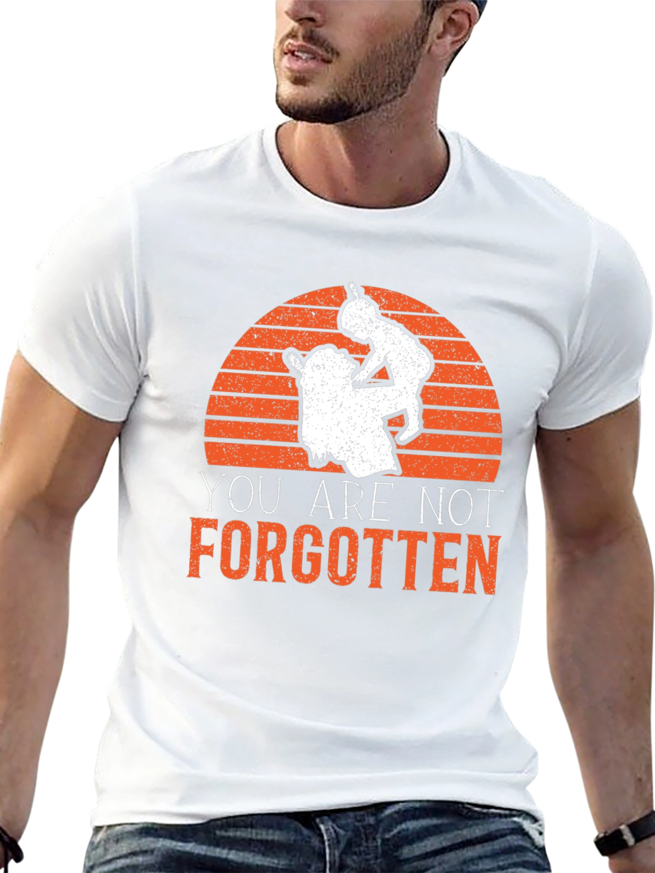Black You Are Not Forgotten Graphic T-Shirt view 13