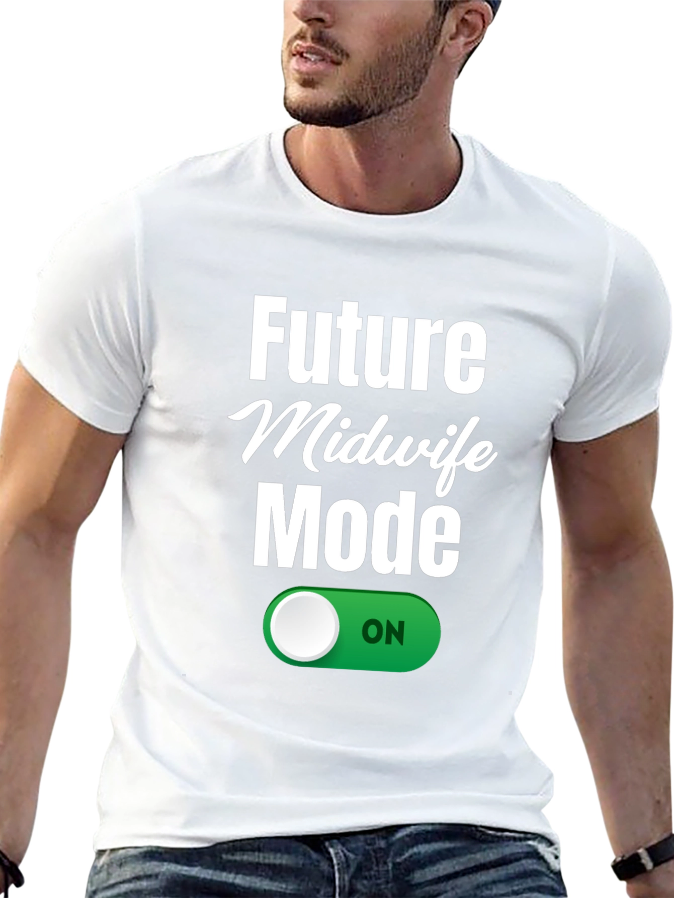 Black Future Midwife Mode On T-Shirt view 13
