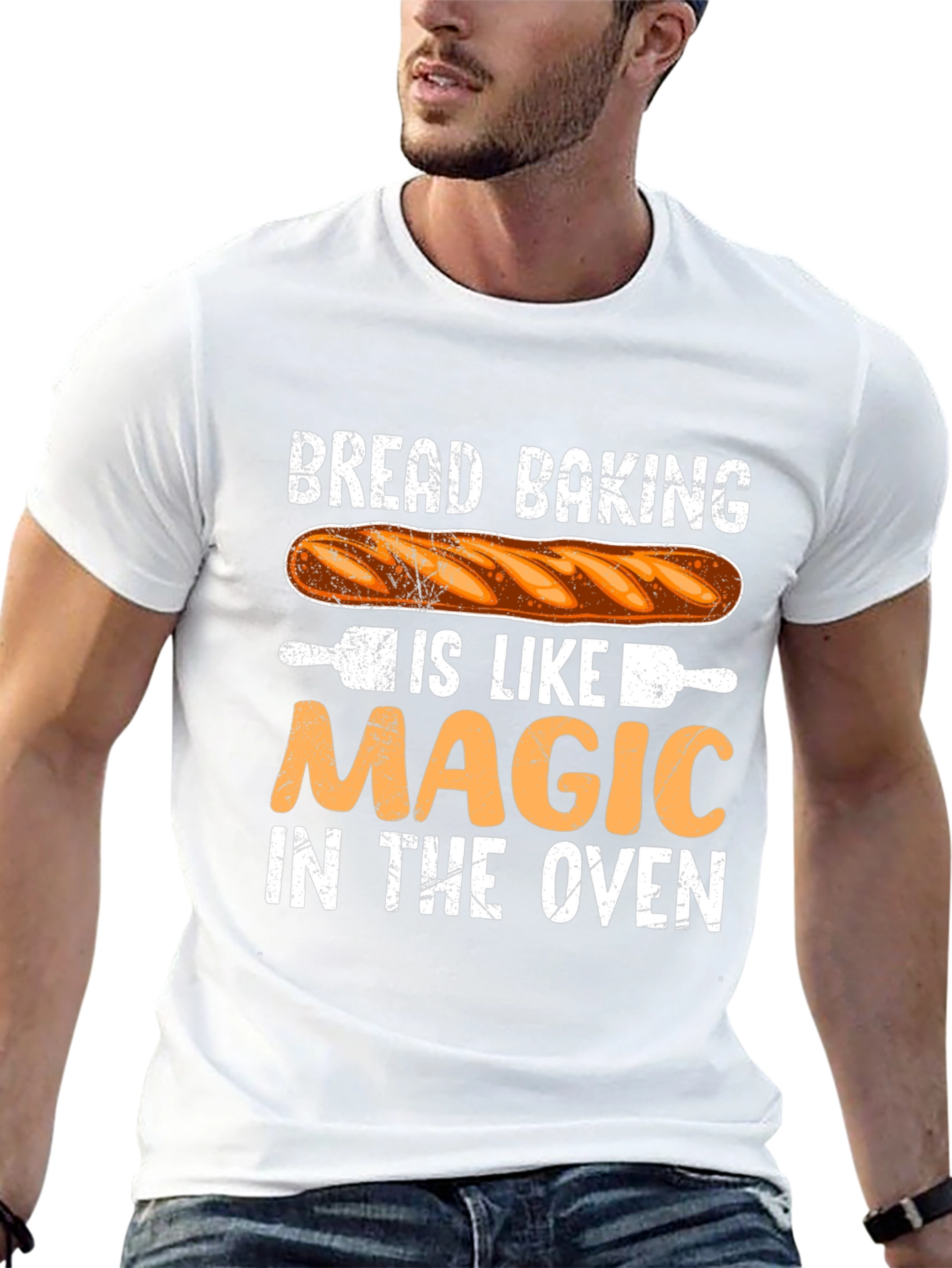 Black Bread Baking Magic T-Shirt view 13