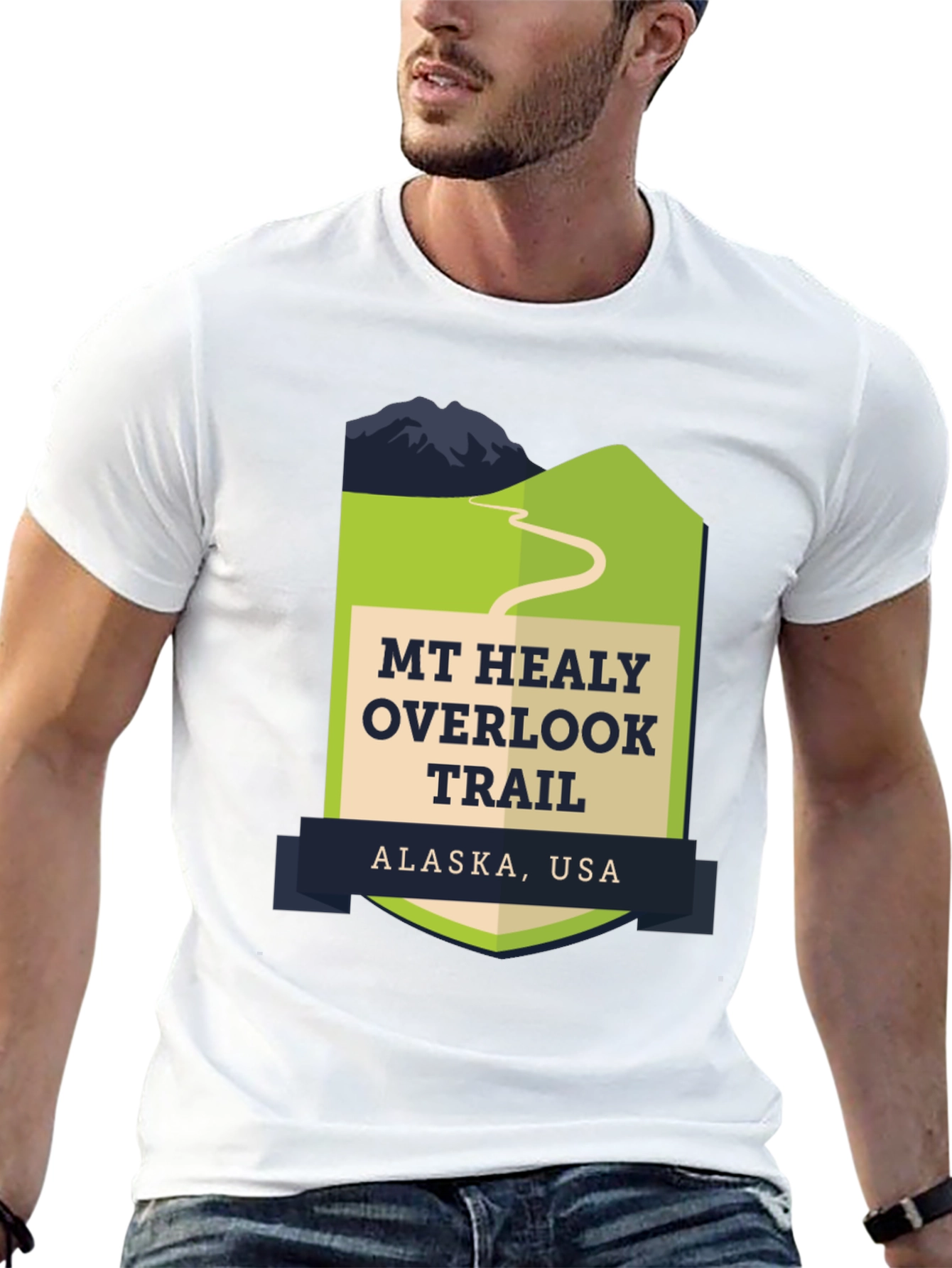Black Mt. Healy Overlook Trail Alaska T-Shirt view 13