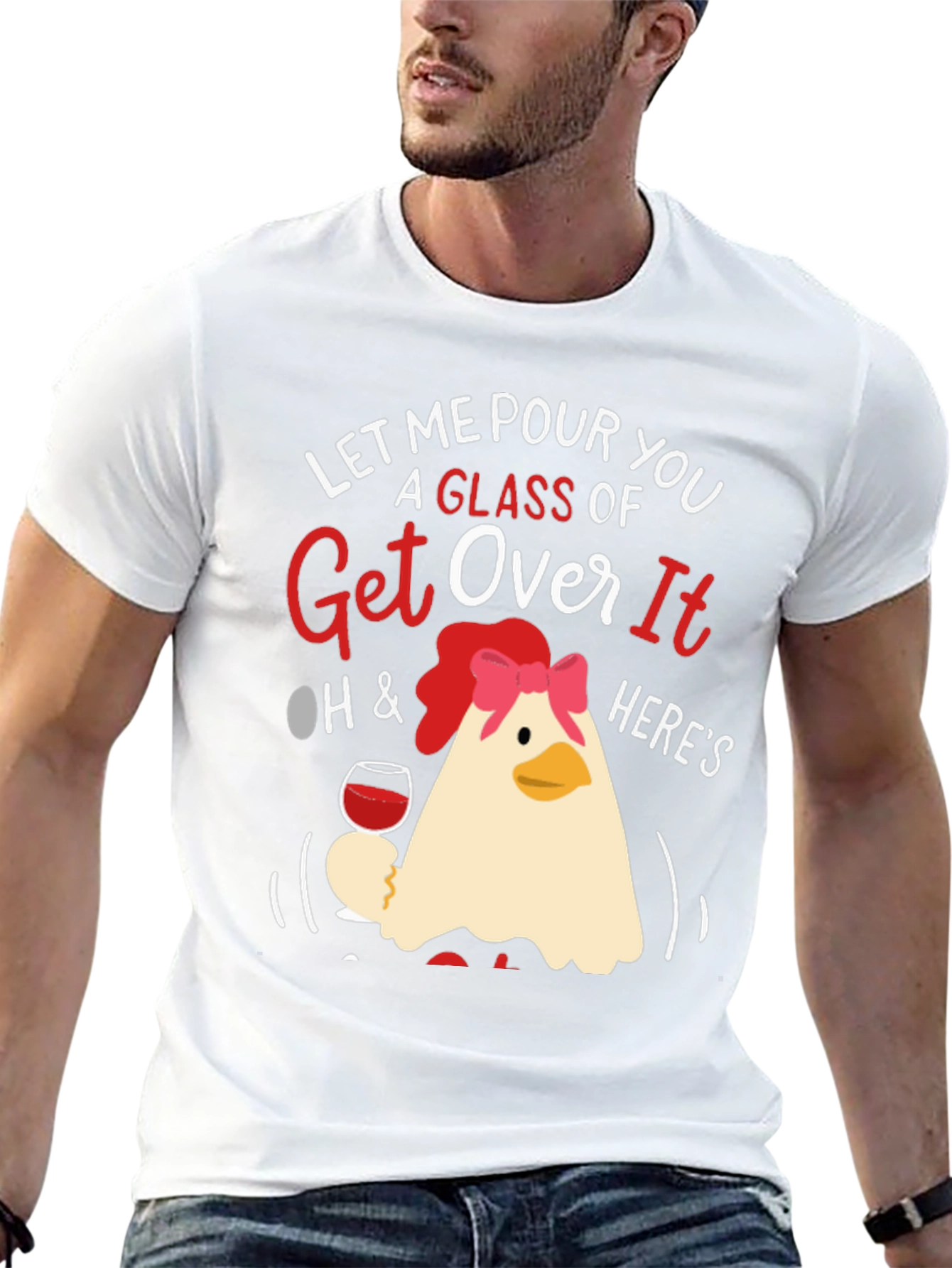 Black Let Me Pour You a Glass of Get Over It T-Shirt view 13