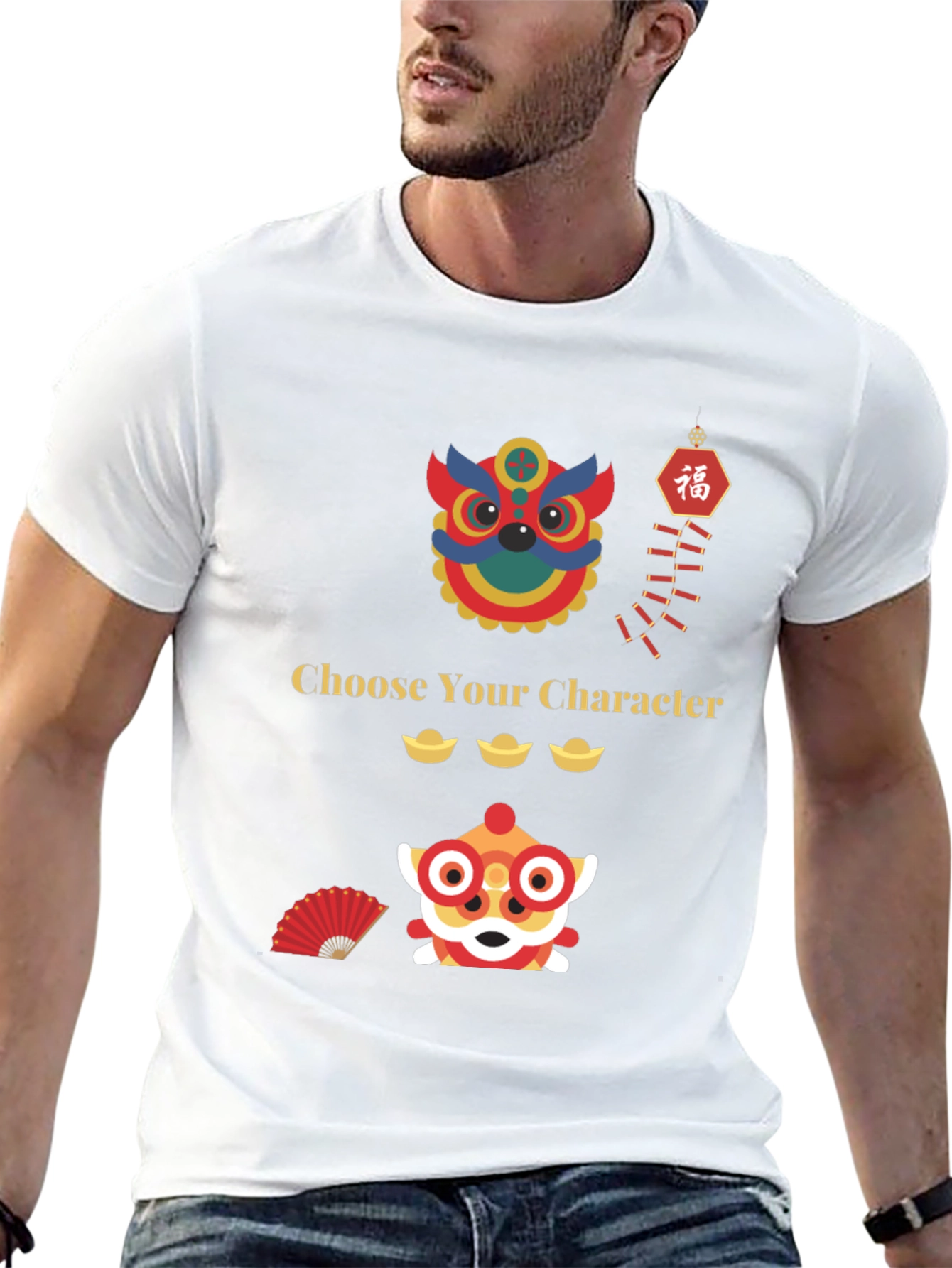 Black Choose Your Character T-Shirt view 13