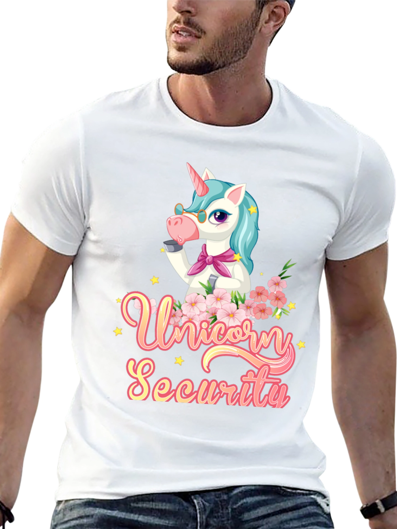Black Unicorn Security T-Shirt - Magical Protection view 13