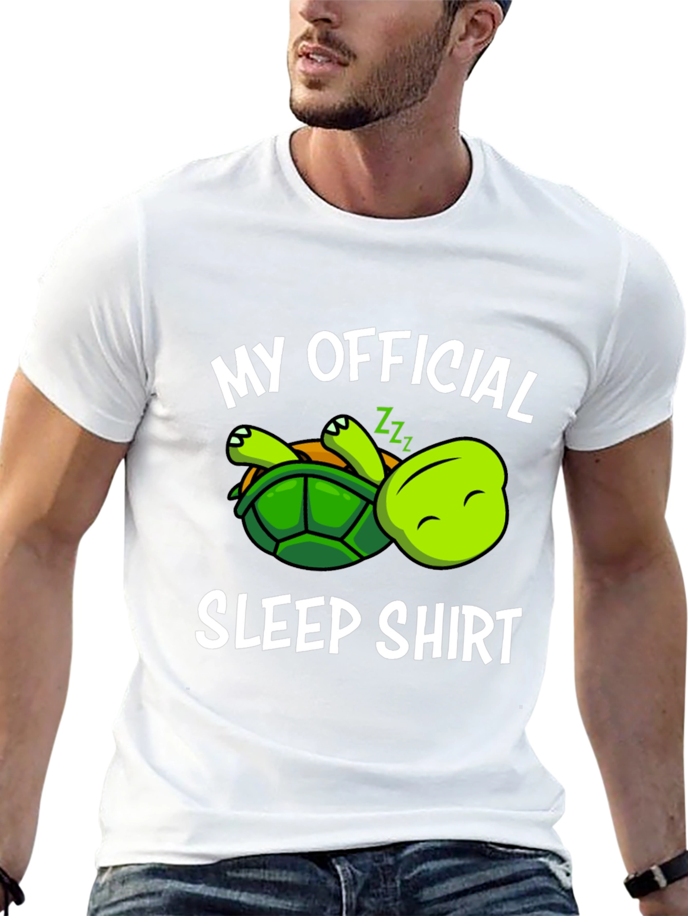 Black Turtle Sleep Shirt - Soft Cotton view 13