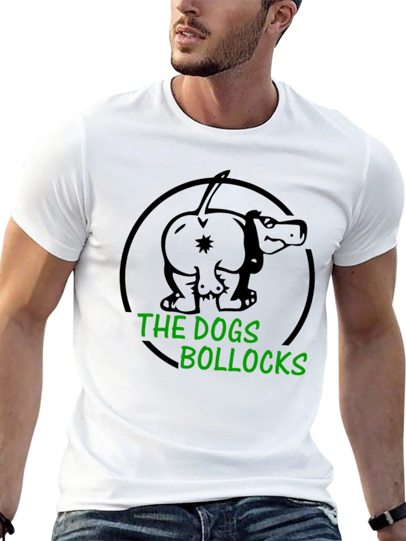 Black The Dogs Bollocks T-Shirt - Humorous Graphic Tee view 13