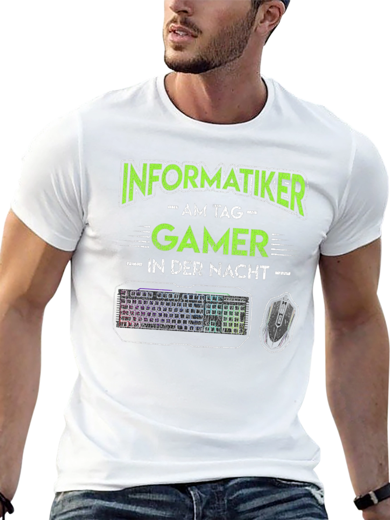 Black Informatiker Gamer T-Shirt - Black Novelty Tee view 13