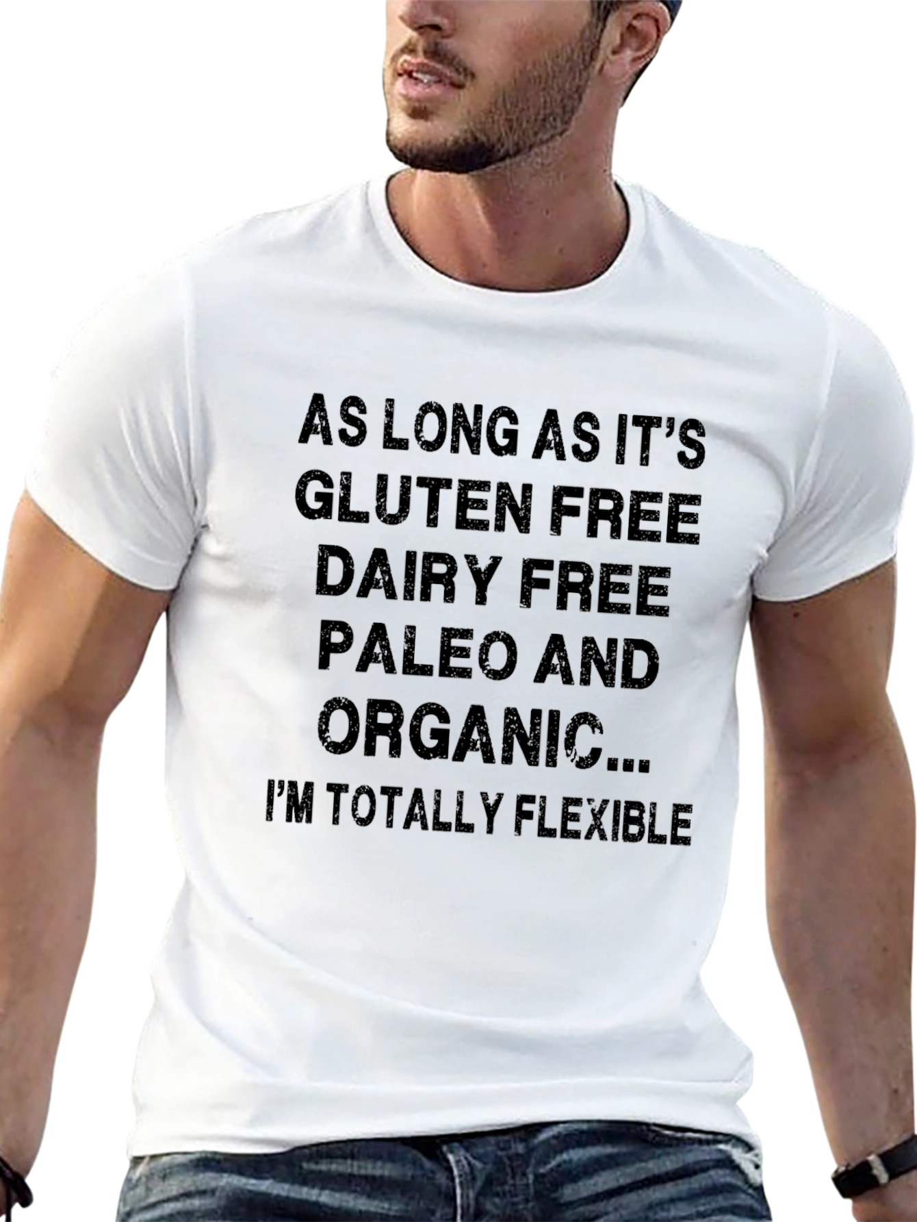 Black Gluten Free Paleo Organic T-Shirt - Unisex view 13