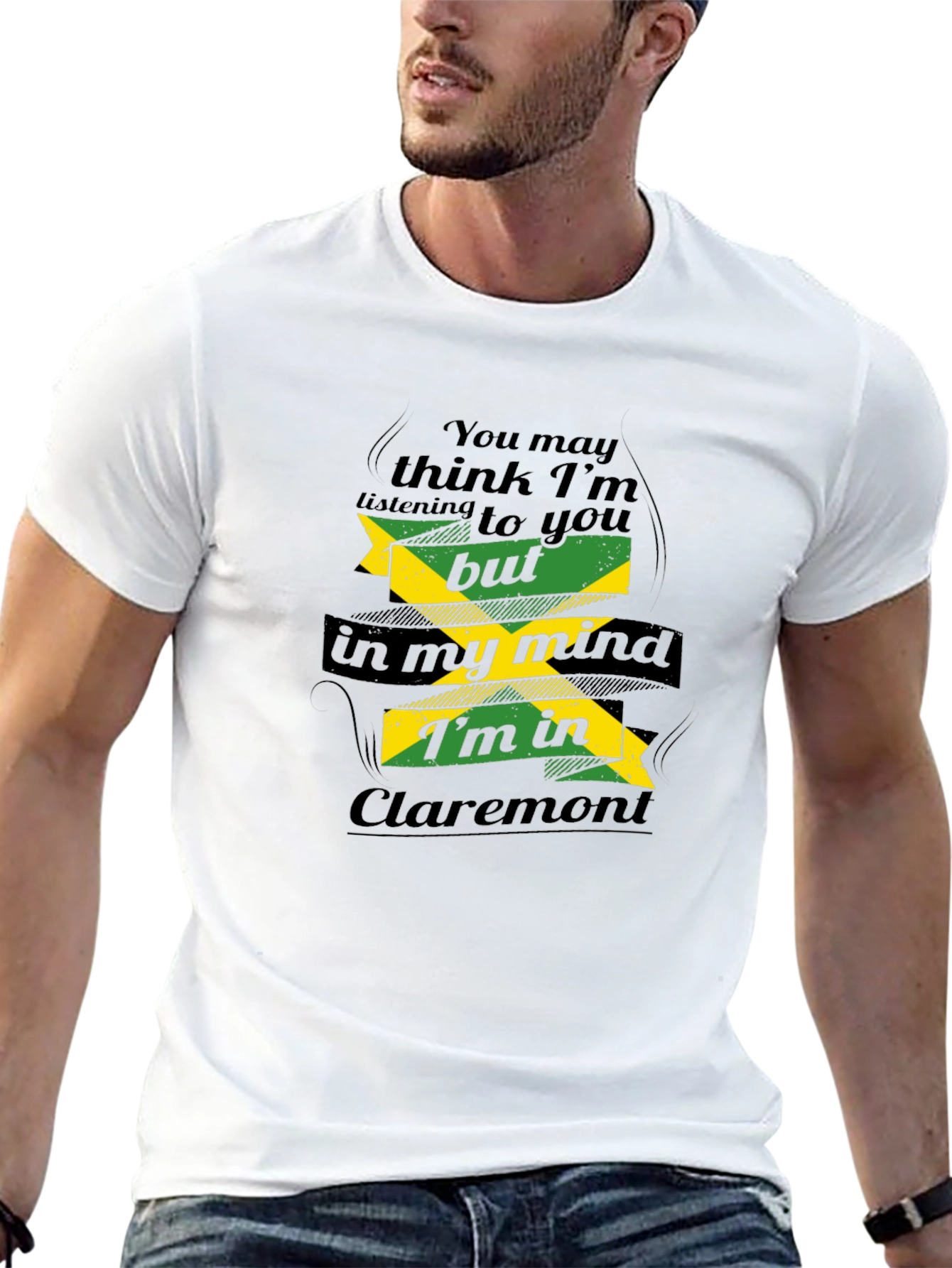 Black Claremont Mind T-Shirt: Jamaican Style view 13