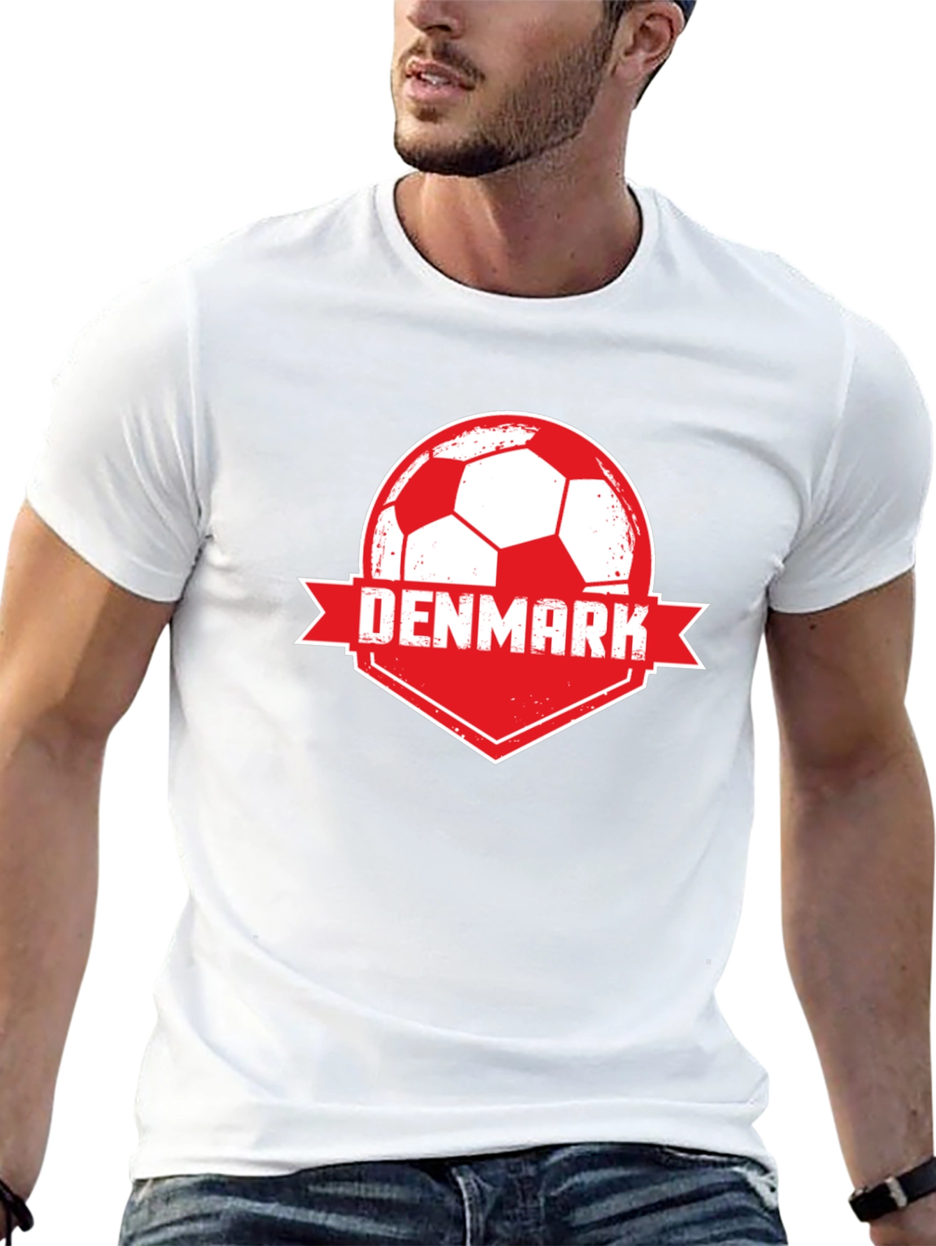 Black Denmark Soccer T-Shirt view 13