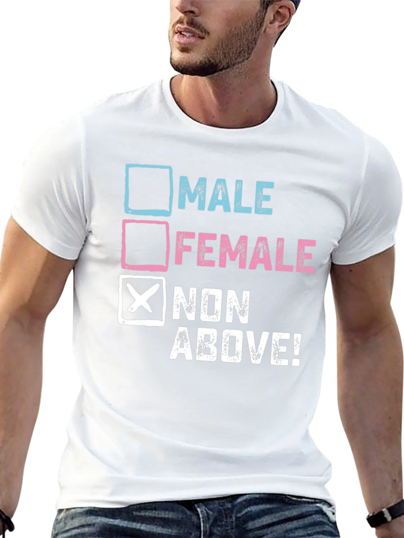 Black Non-Binary Choice T-Shirt view 13