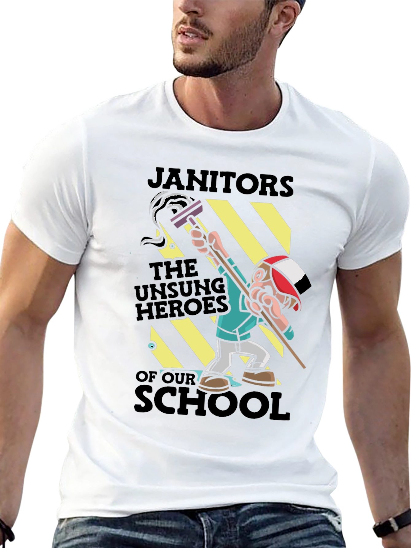 Black Janitors: The Unsung Heroes T-Shirt view 13