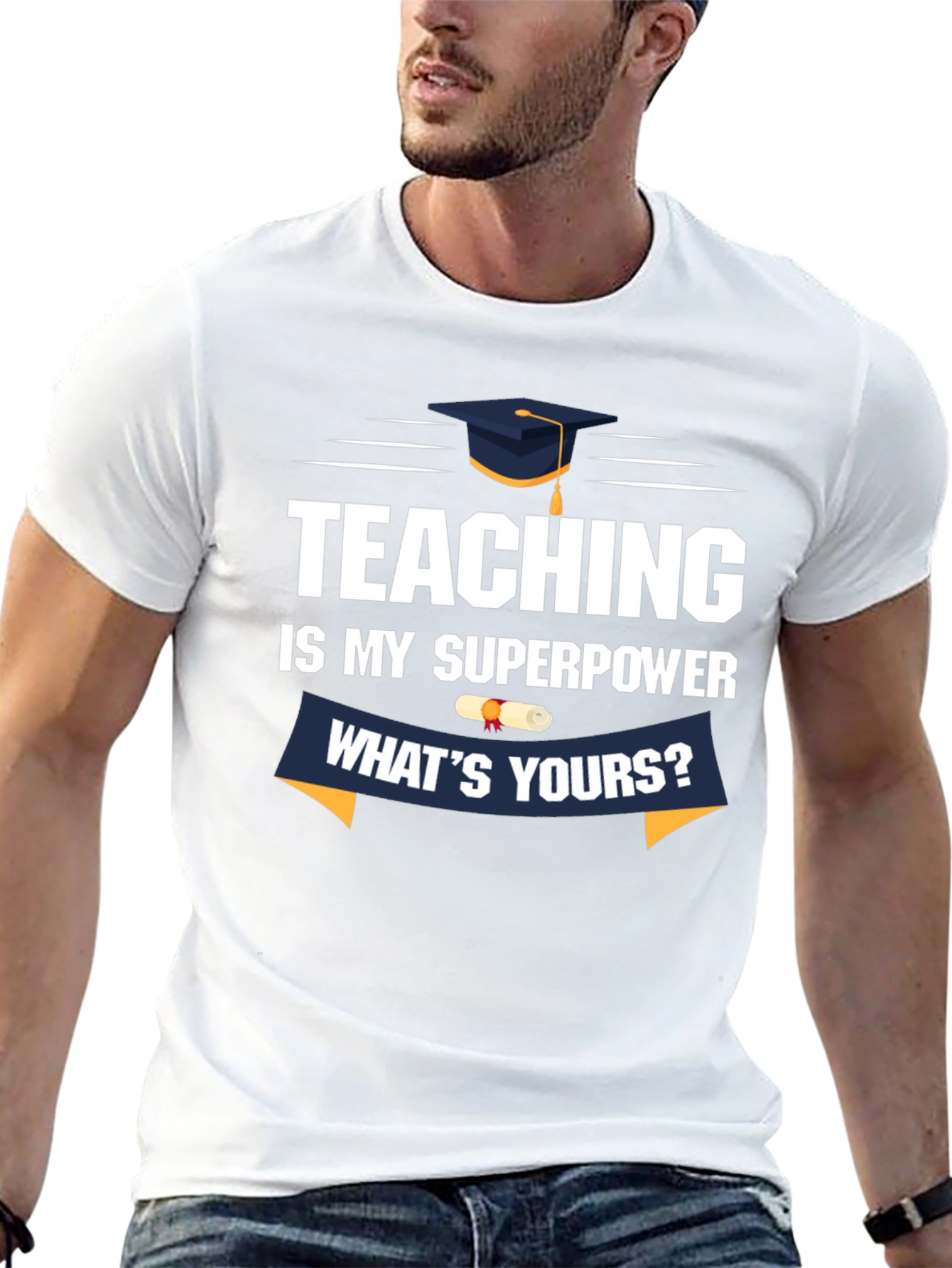 Black Teaching Is My Superpower T-Shirt view 13