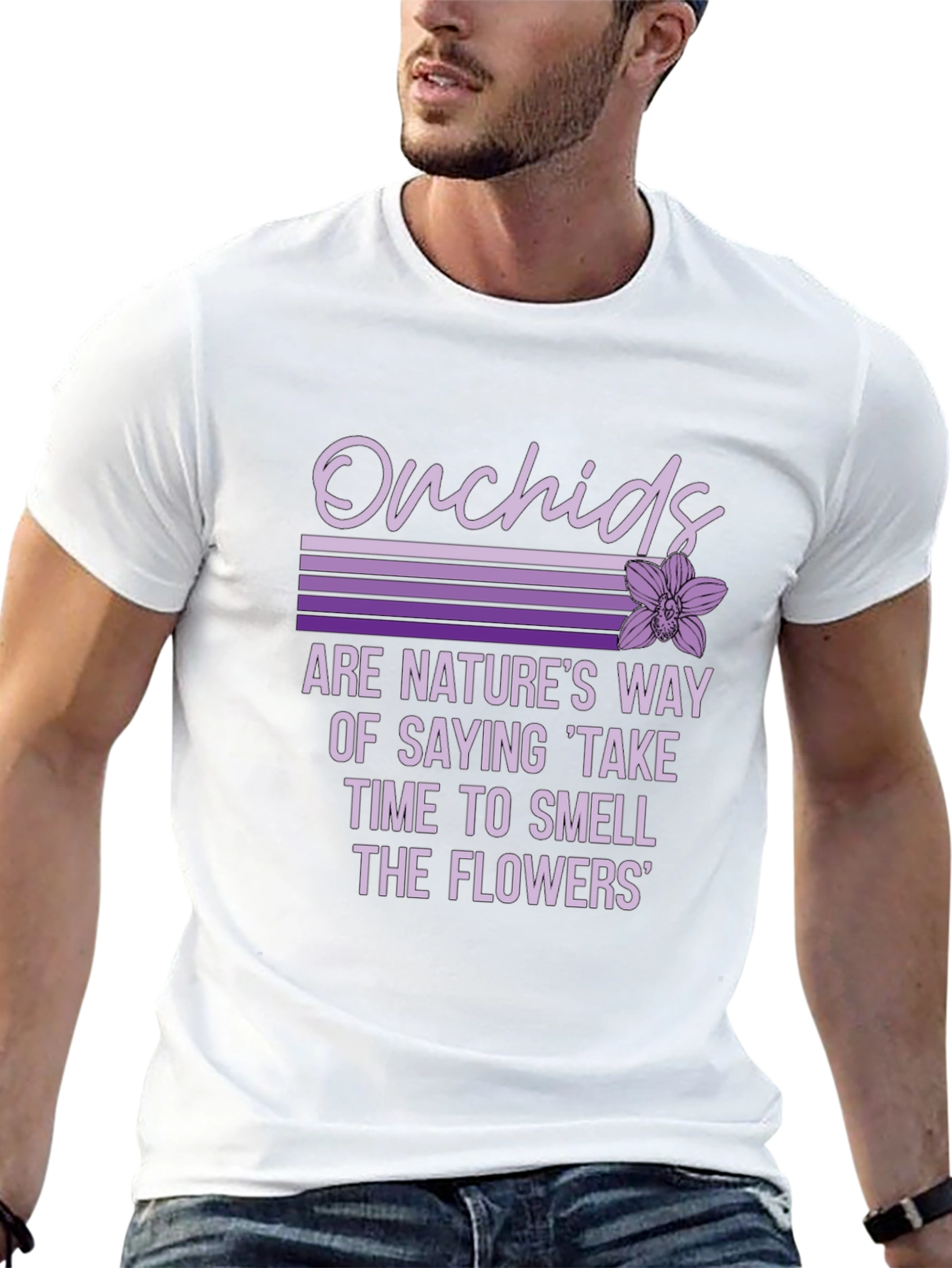 Black Orchids Nature's Way Graphic T-Shirt view 13