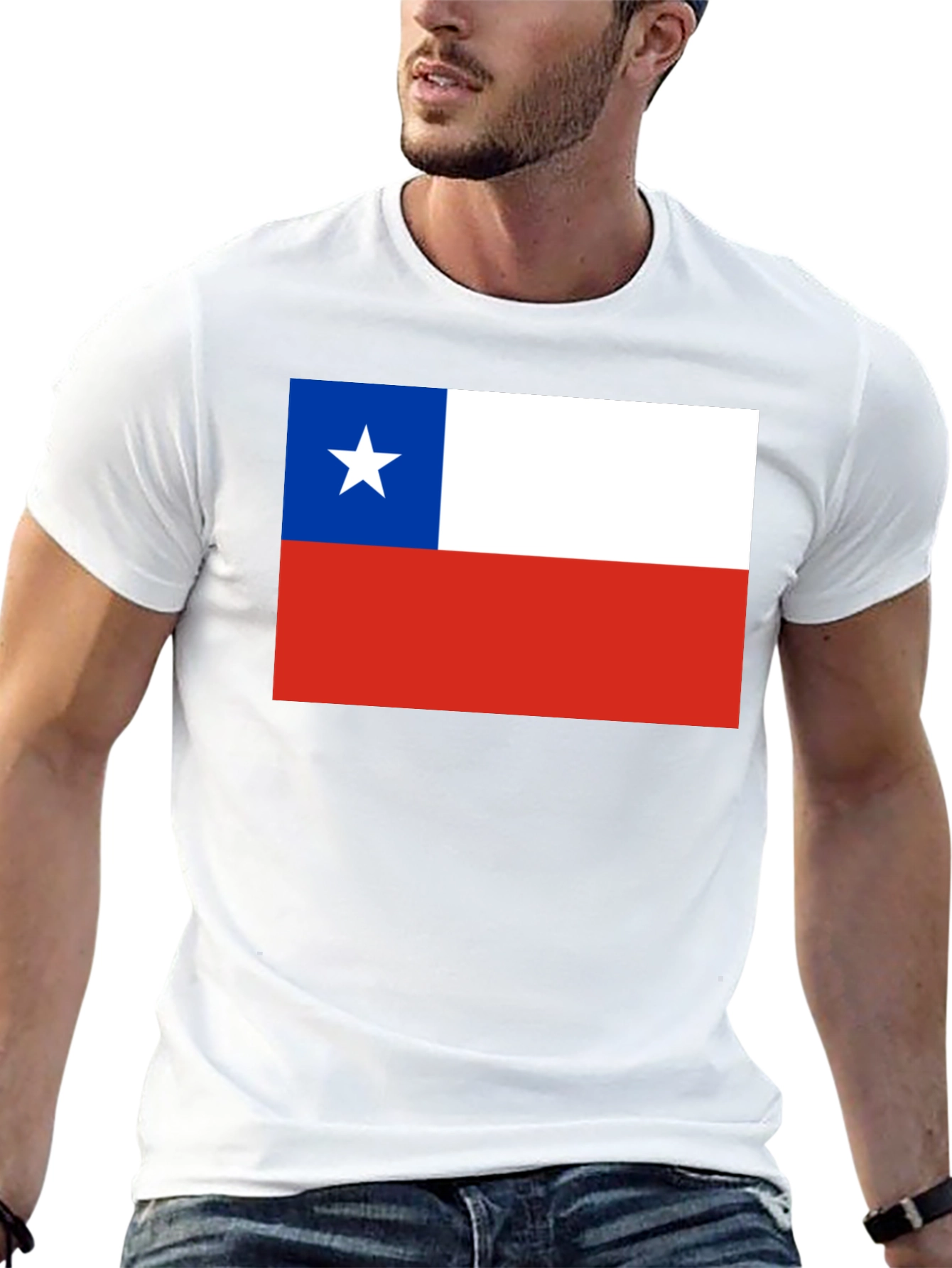 Black Chile Flag T-Shirt - Show Your Pride! view 13