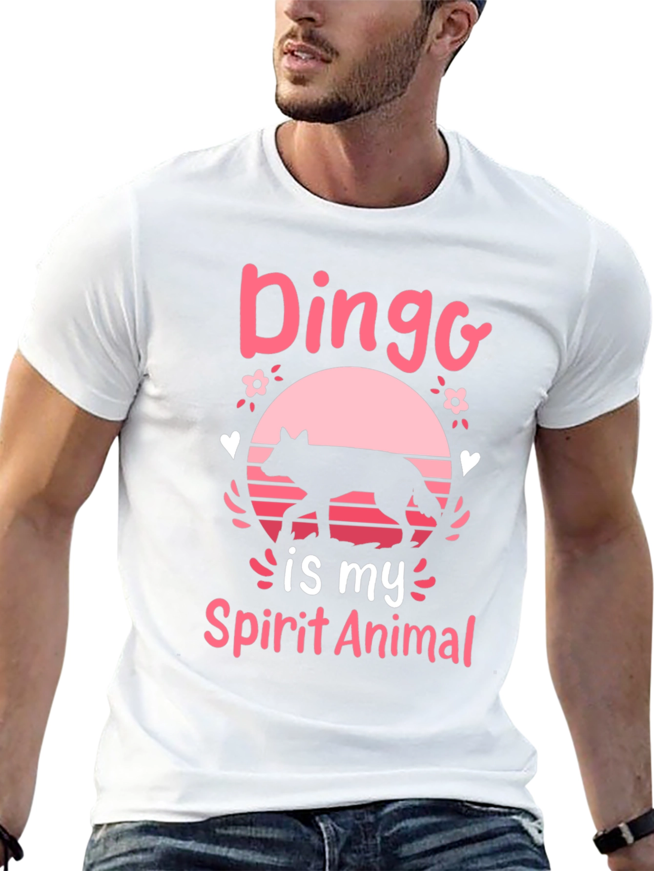 Black Dingo Spirit Animal Graphic Tee - Unisex view 13