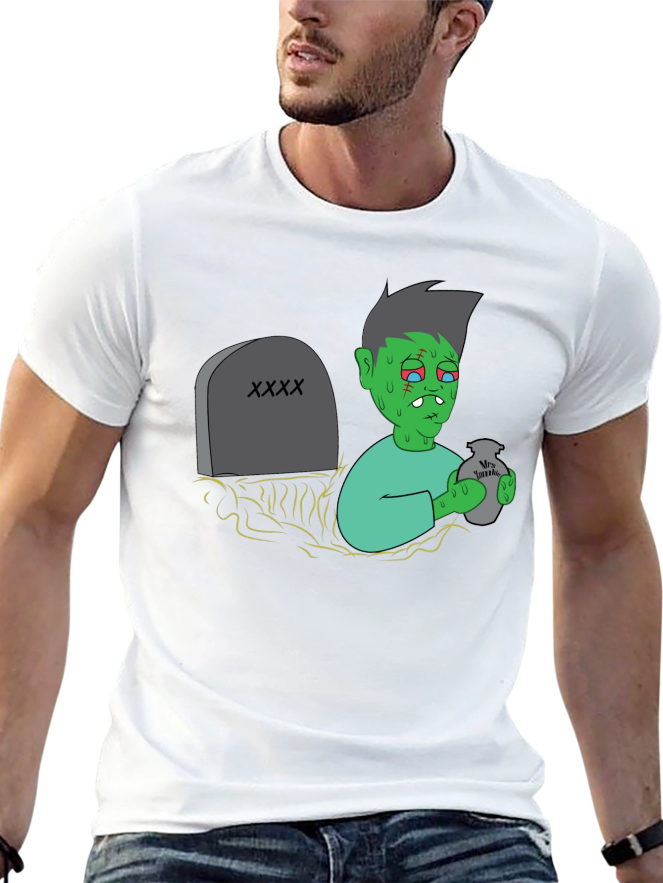 Black Zombie Resurrection Graphic T-Shirt view 13