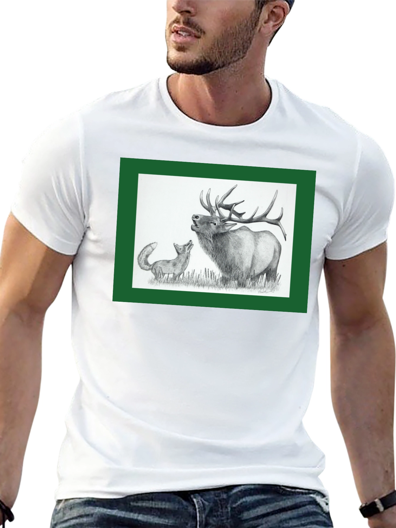 Black Elk and Fox Graphic Tee - Nature Lovers view 13