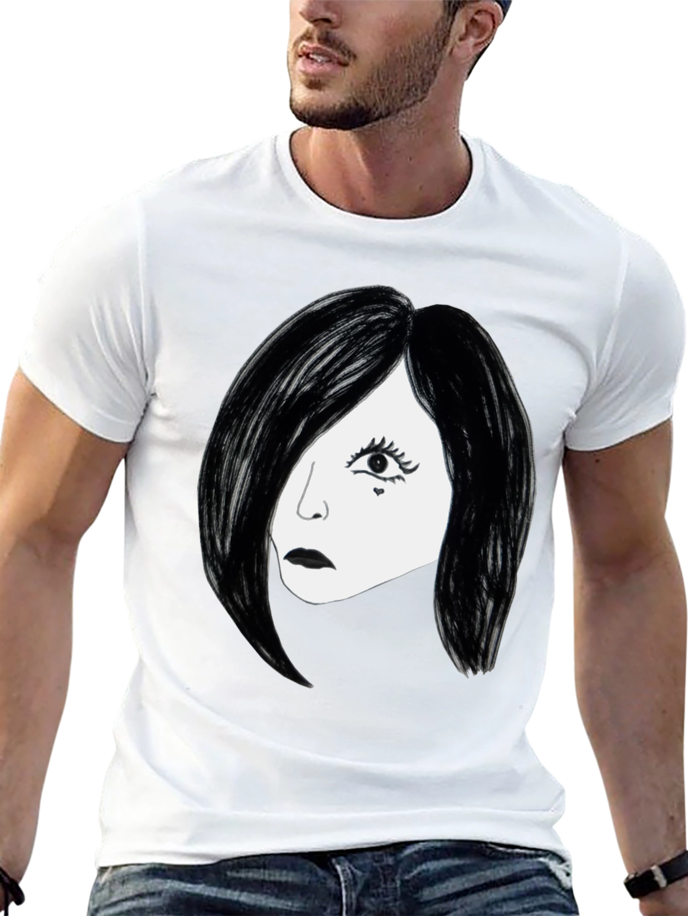 Black Gothic Glam T-Shirt - Black view 13