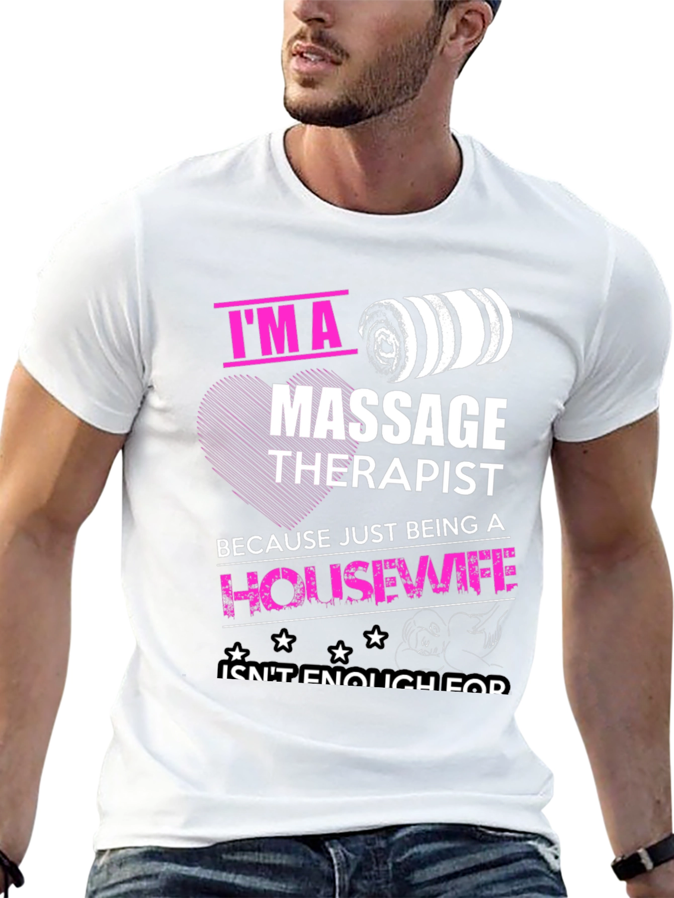 Black Massage Therapist Graphic Tee view 13
