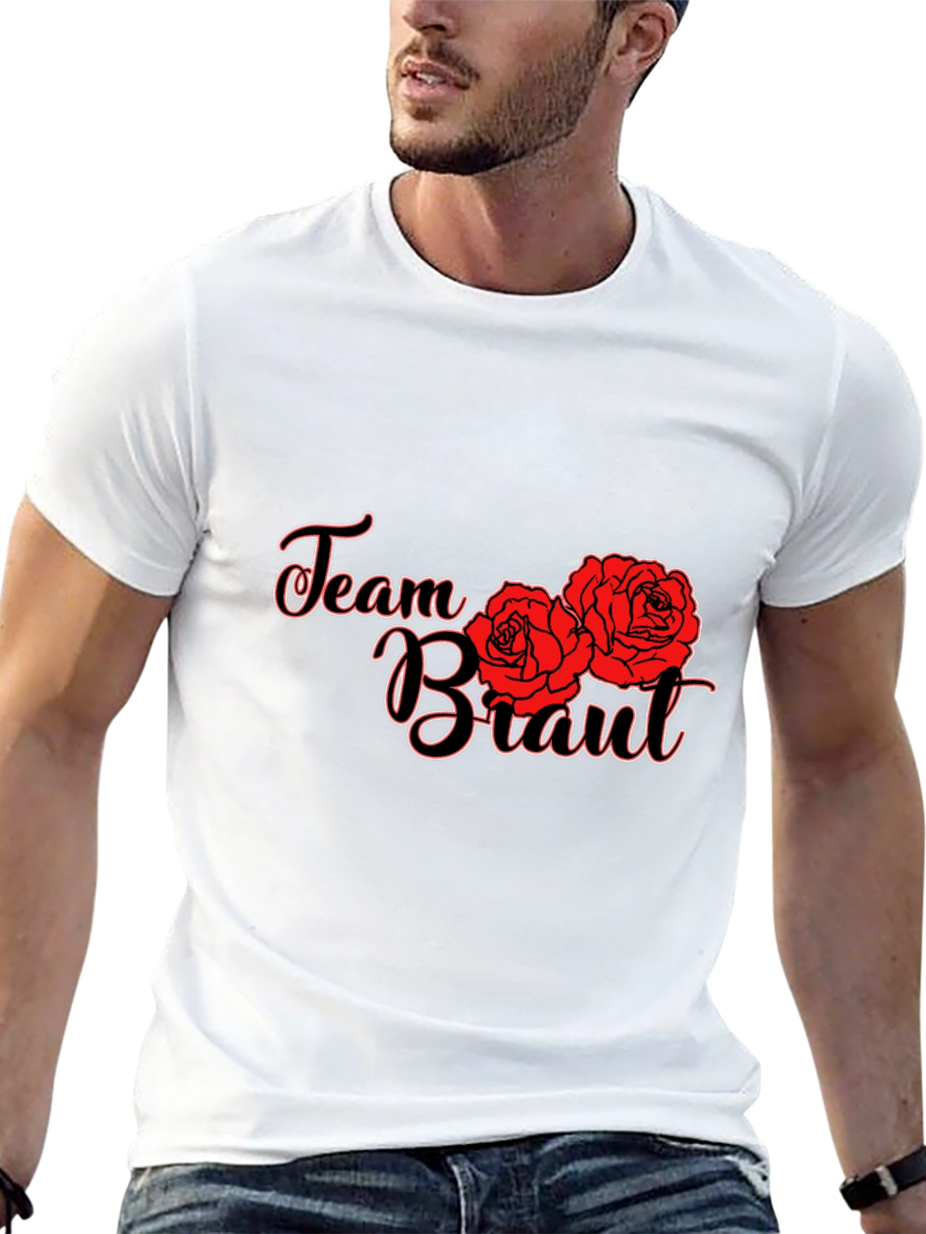 Black Team Brant Roses Graphic Tee view 13