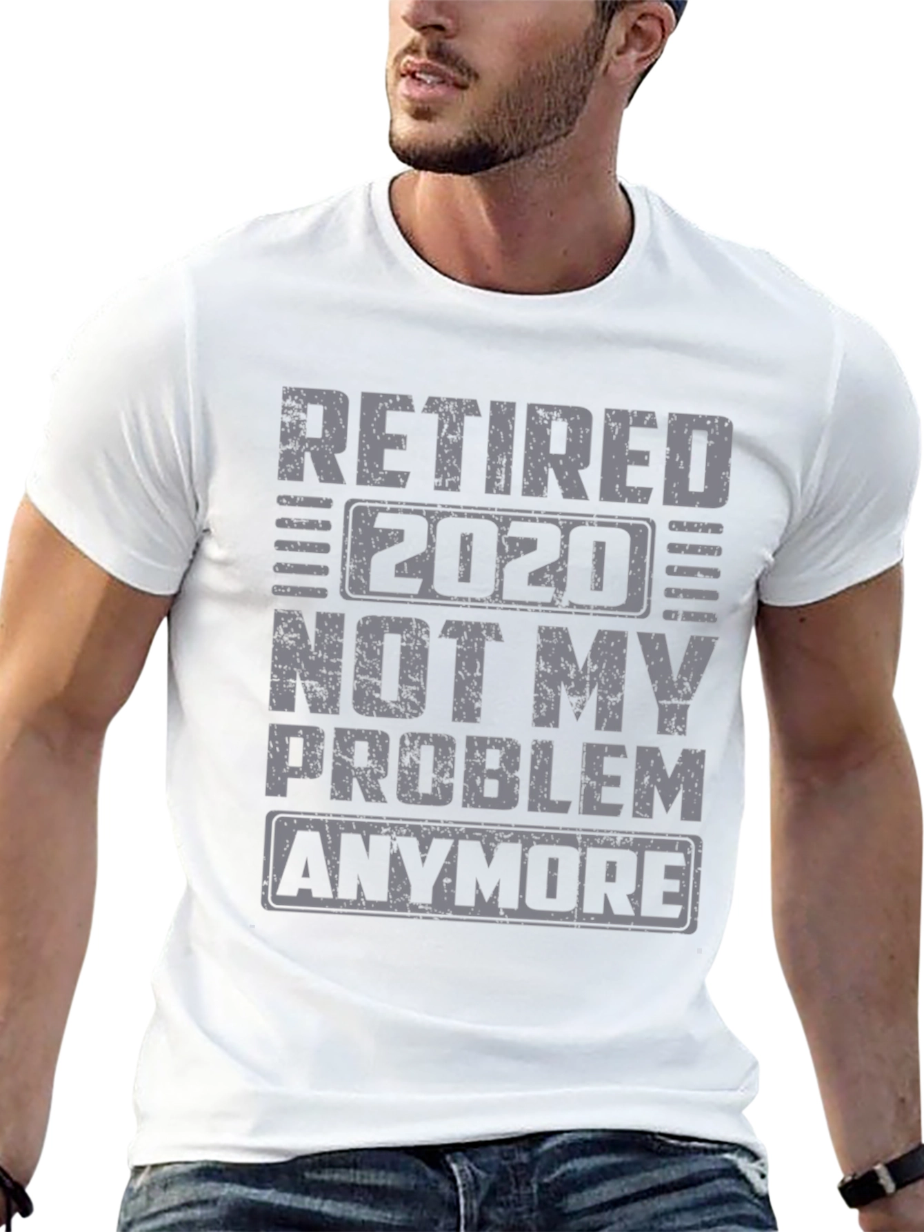 Black Retired 2020 Graphic T-Shirt view 13
