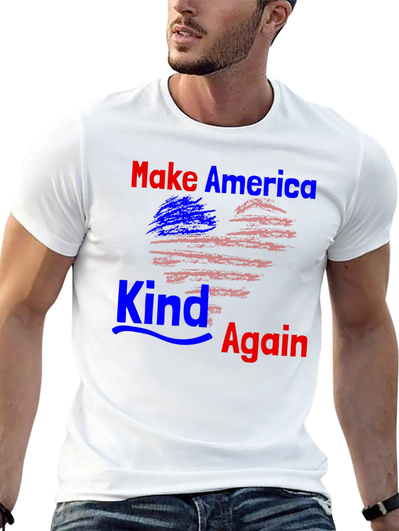 Black Make America Kind Again T-Shirt view 13