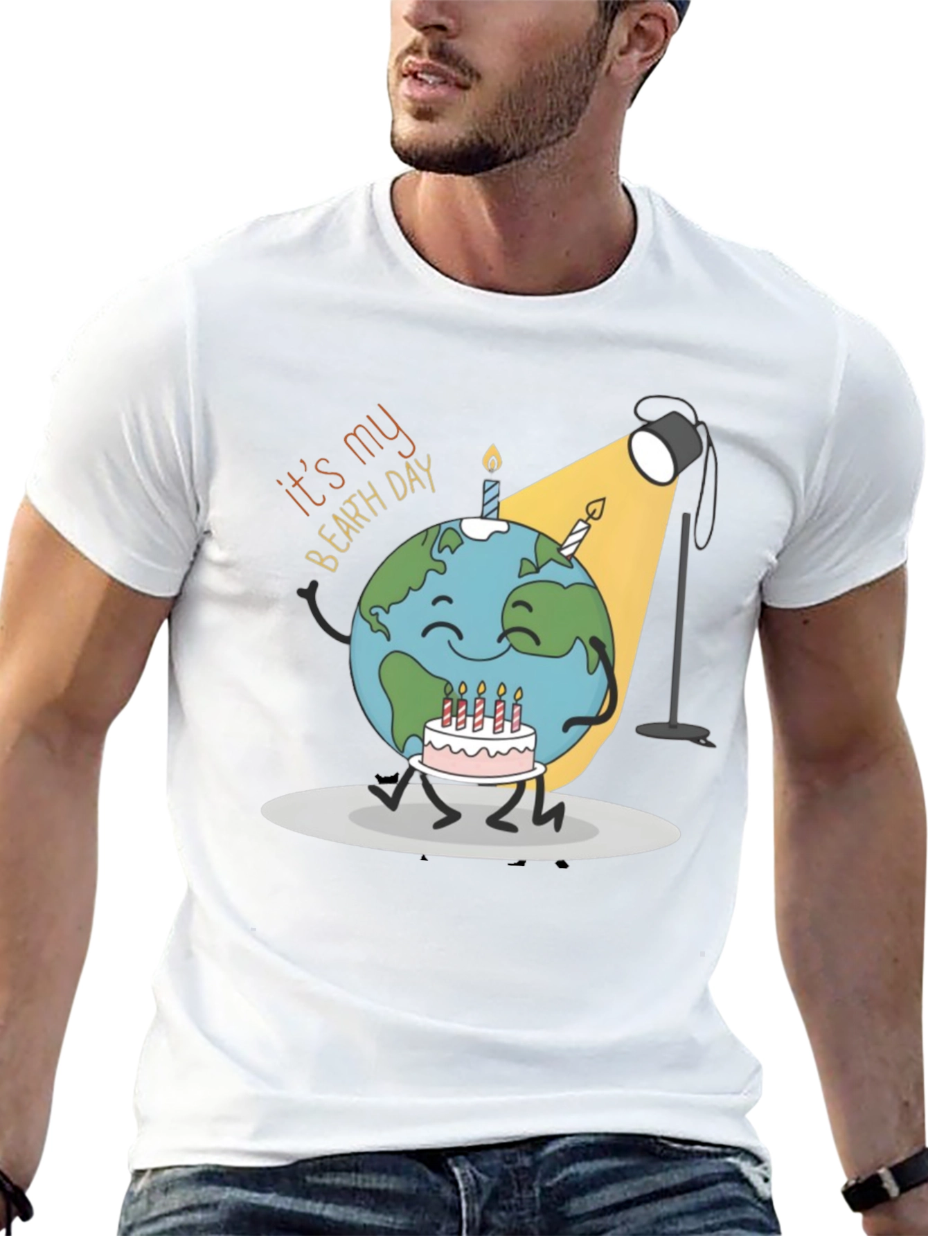 Black Earth Day Birthday Graphic T-Shirt view 13