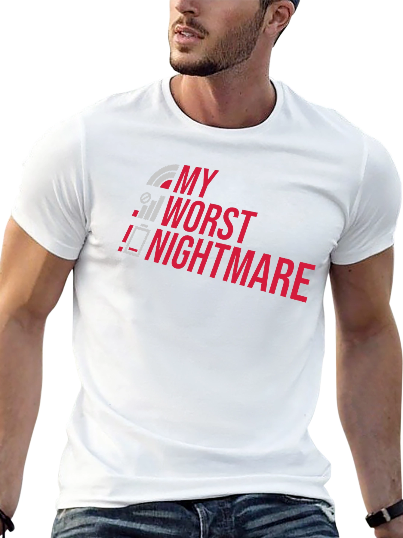 Black My Worst Nightmare T-Shirt - Funny Techie Tee view 13