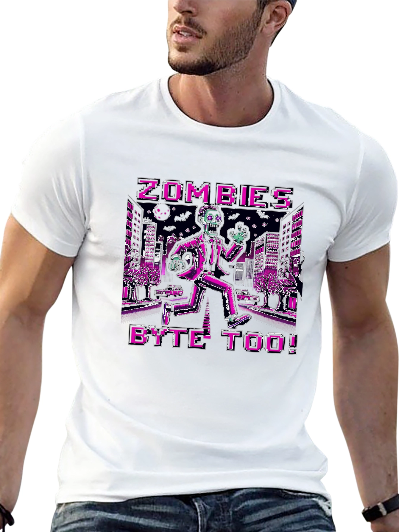 Black Zombie's Byte Too! Graphic T-Shirt view 13
