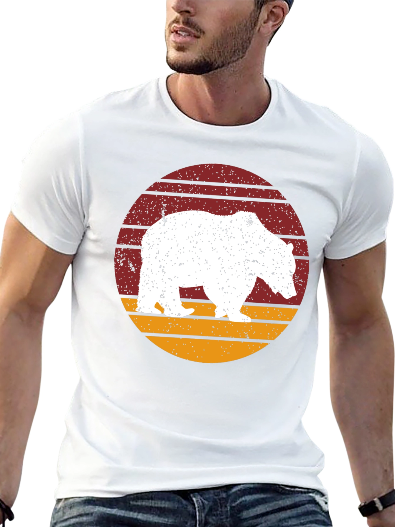 Black Retro Bear Graphic T-Shirt - Vintage Style view 13